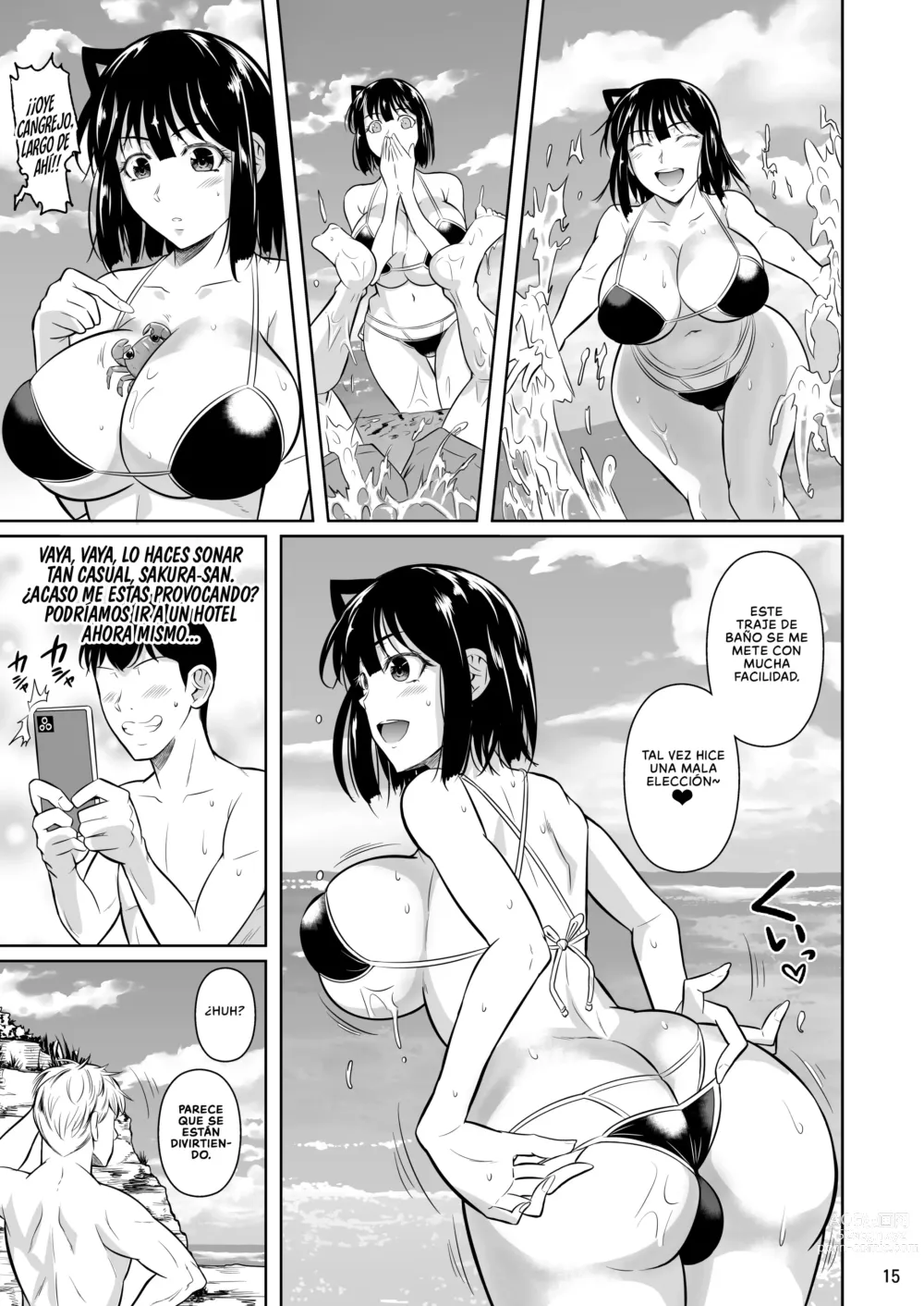 Page 16 of doujinshi Un Mafioso Erótico toma la Decisión Correcta cuando ve a su Novia en un Traje de Baño Lascivo 3