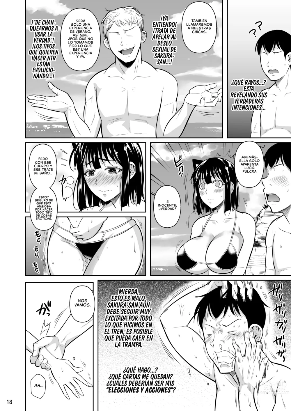 Page 19 of doujinshi Un Mafioso Erótico toma la Decisión Correcta cuando ve a su Novia en un Traje de Baño Lascivo 3