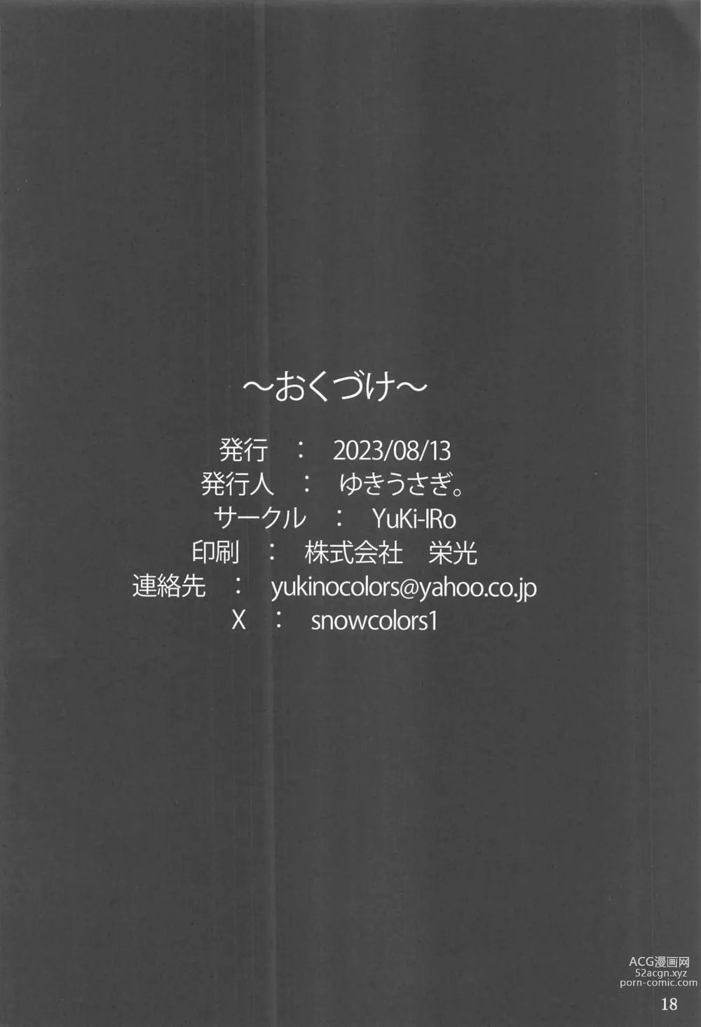 Page 17 of doujinshi Patchouli-sama wa Itsudemo Shite kureru