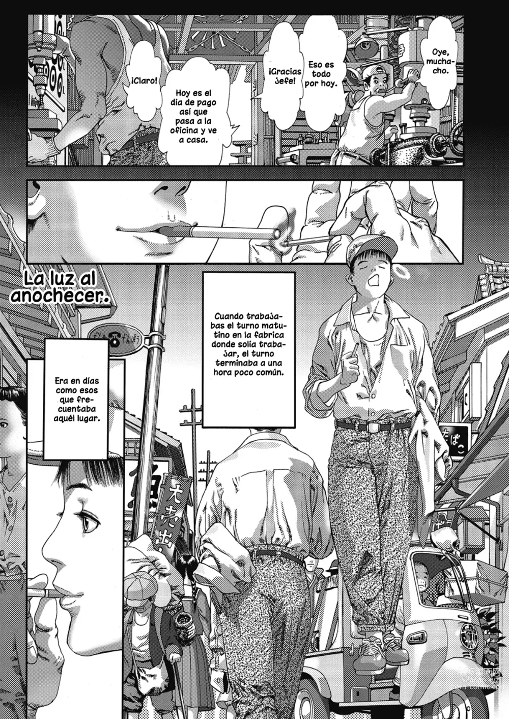 Page 1 of manga La luz al anochecer