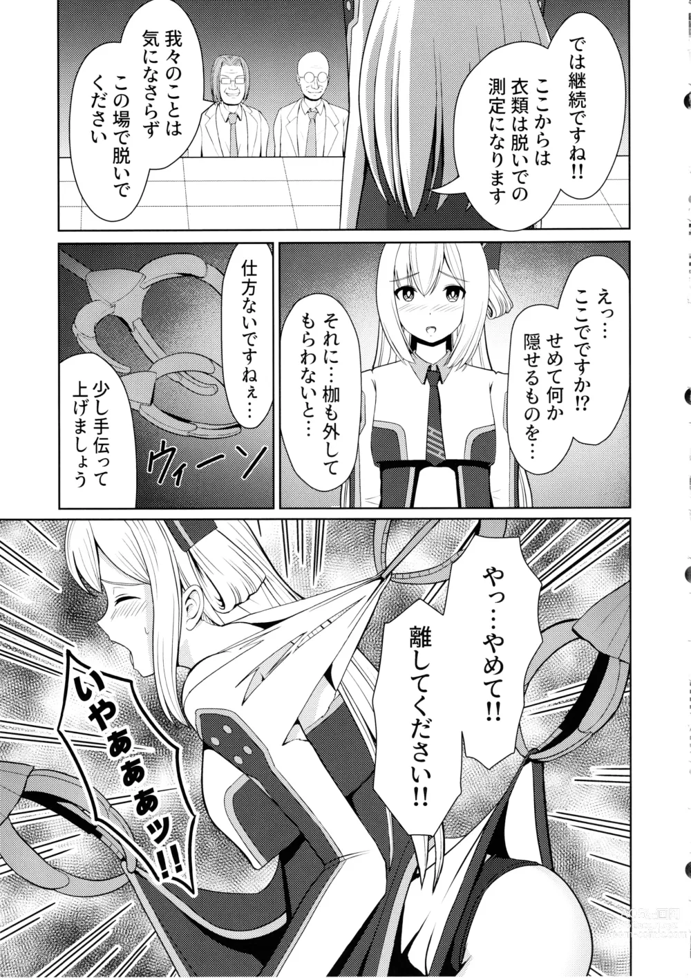 Page 15 of doujinshi Sentouki Kaihatsu Jikken Haiboku Hiroin e no Hijou na Saikyouiku - SKY STRIKER ACE MECHANICAL HENTAI TRAINING