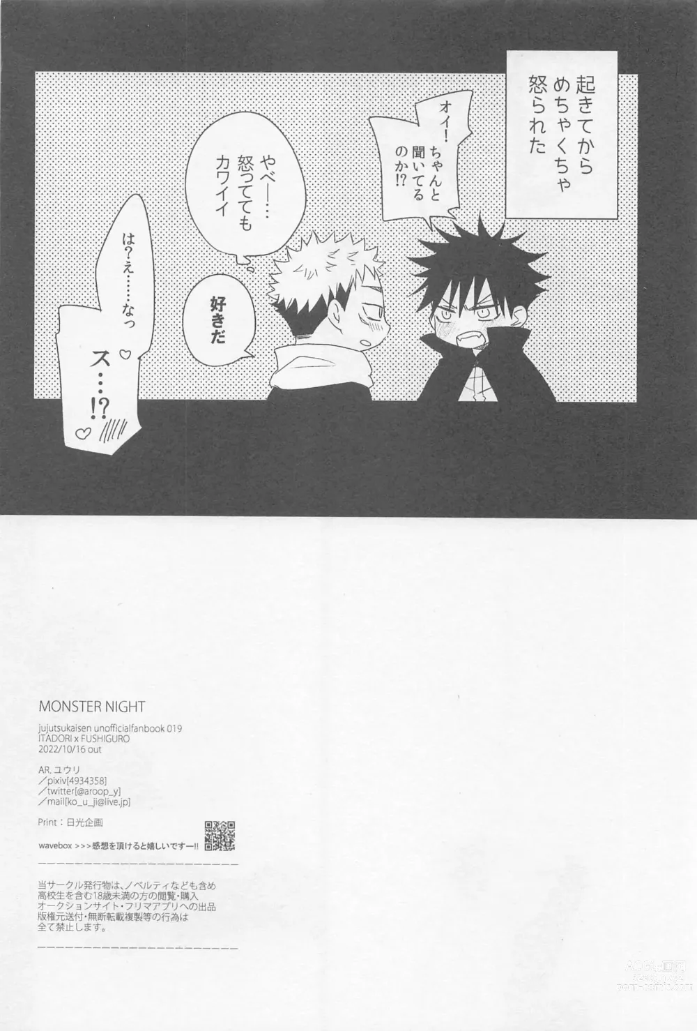 Page 16 of doujinshi MONSTER NIGHT