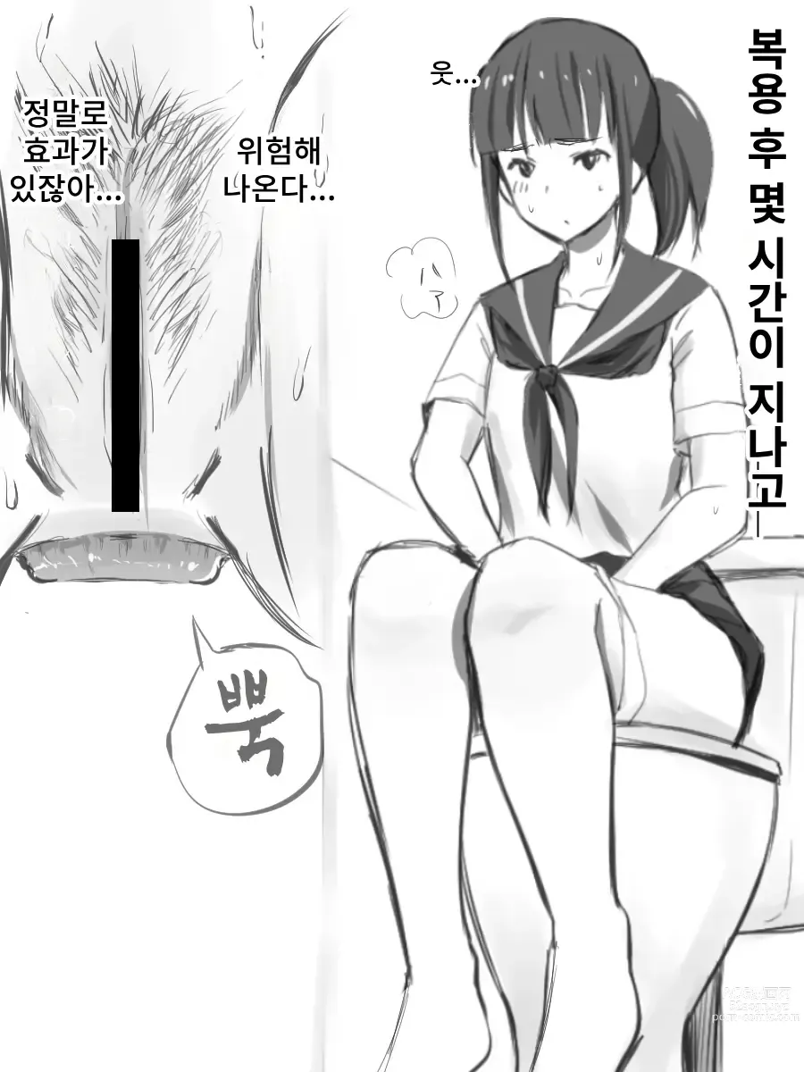 Page 3 of doujinshi JK와 변비와 변비약