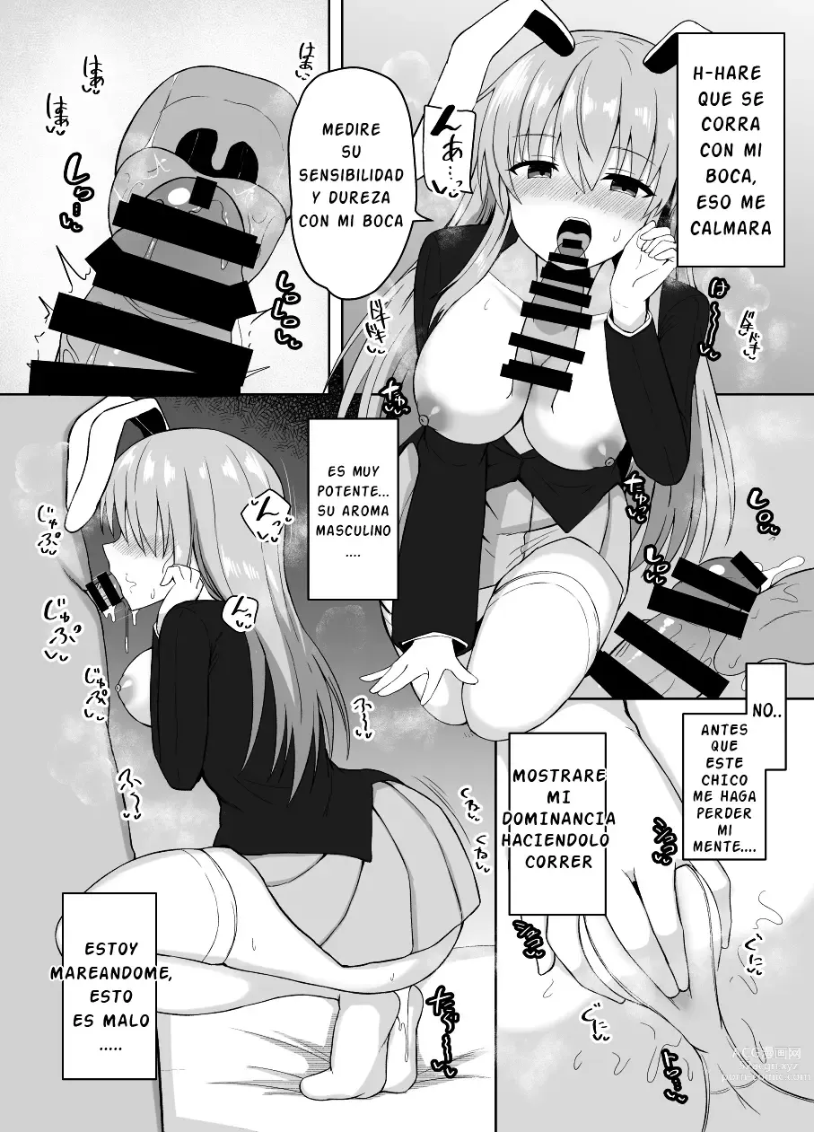 Page 7 of doujinshi Hatsujou Usagi wa Makerarenai｜Una coneja caliente no puede ser derotada