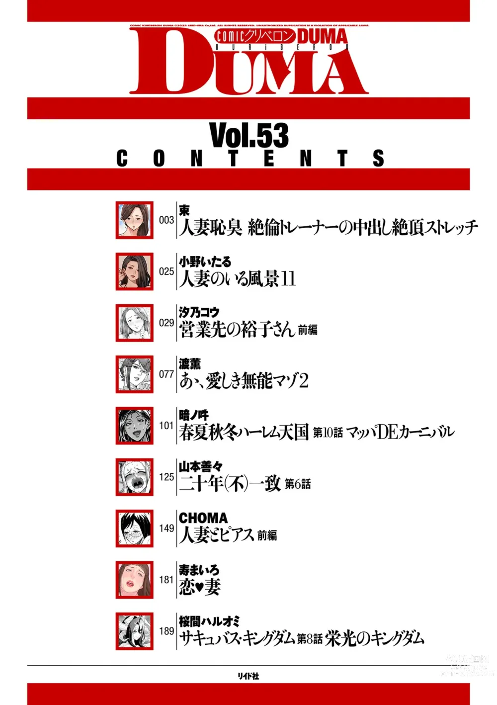 Page 2 of manga COMIC Kuriberon DUMA 2023-10 Vol.53