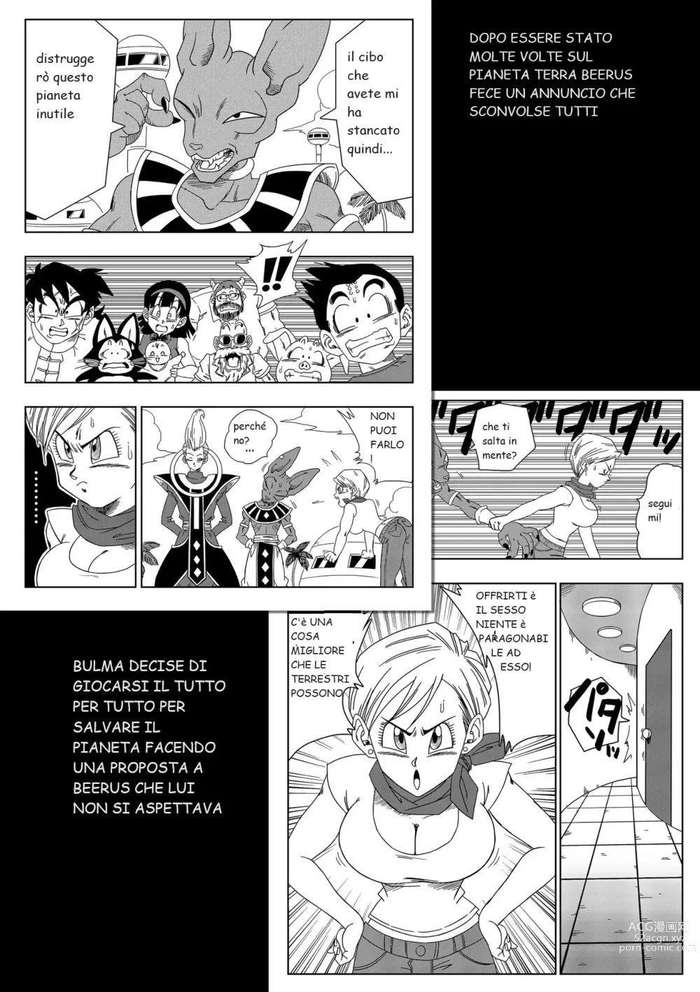 Page 2 of doujinshi nessuno disobbedisce a lord beerus