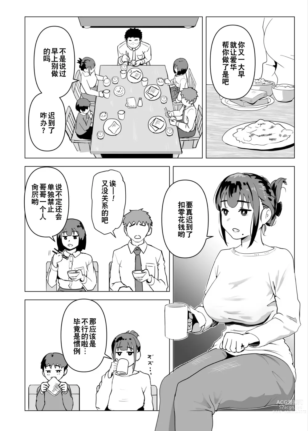 Page 7 of doujinshi Uchi de wa Kazoku Sex wa Joushiki Rashii