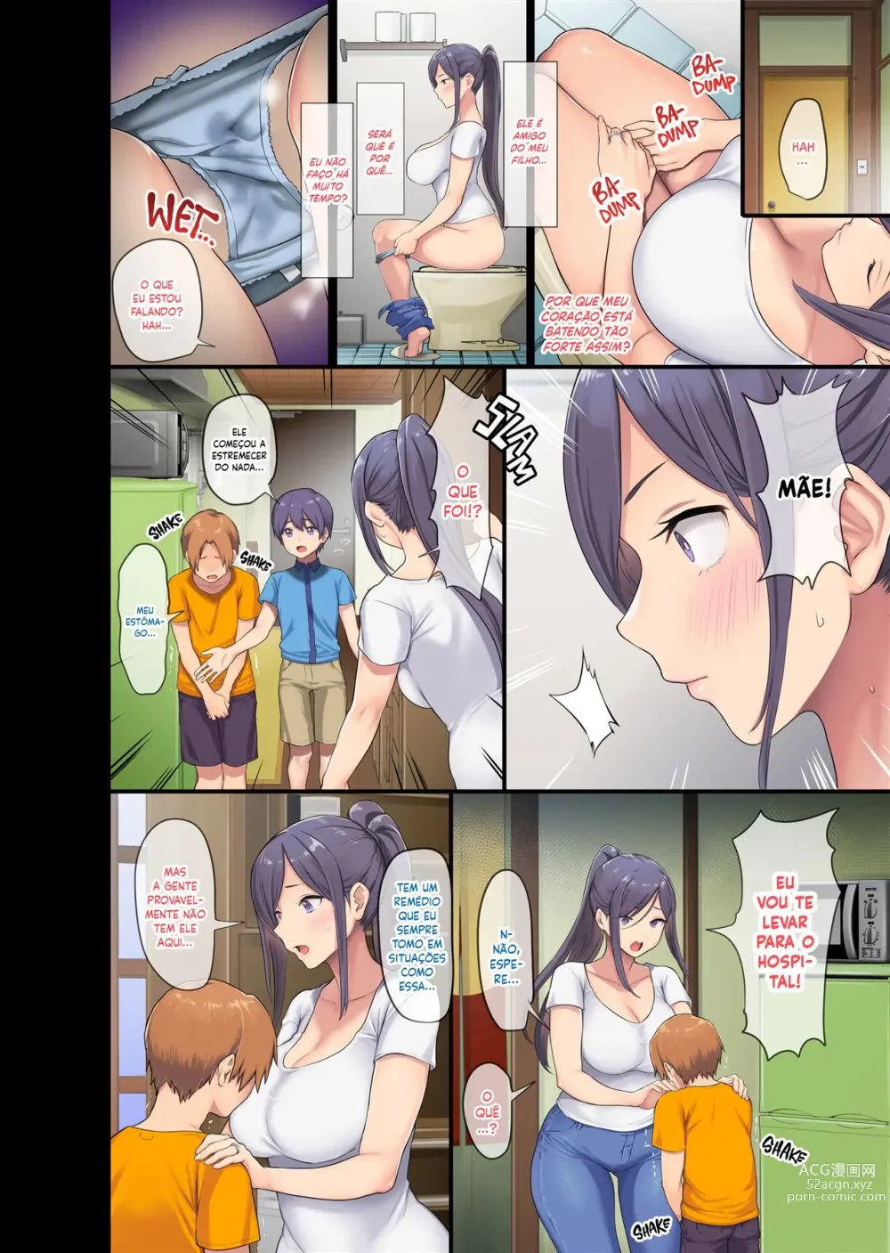 Page 7 of doujinshi Kyonyuu Miboujin to Musuko no Waruui Otomodachi Honpen Rensai