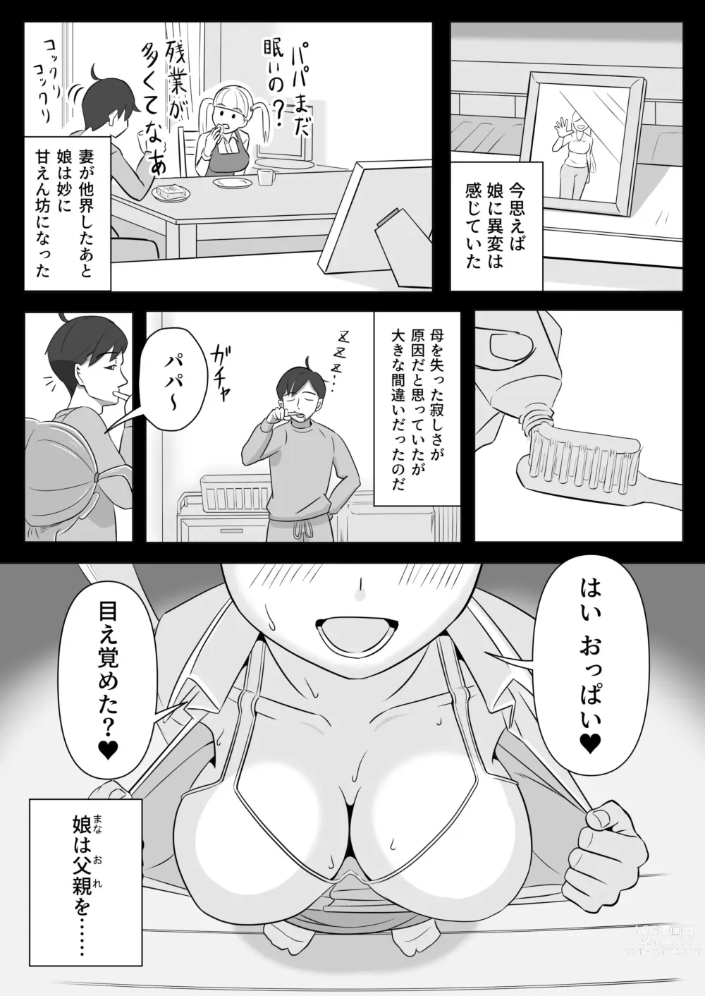 Page 4 of doujinshi Papa to Tsurego no Tadareta Nichijou
