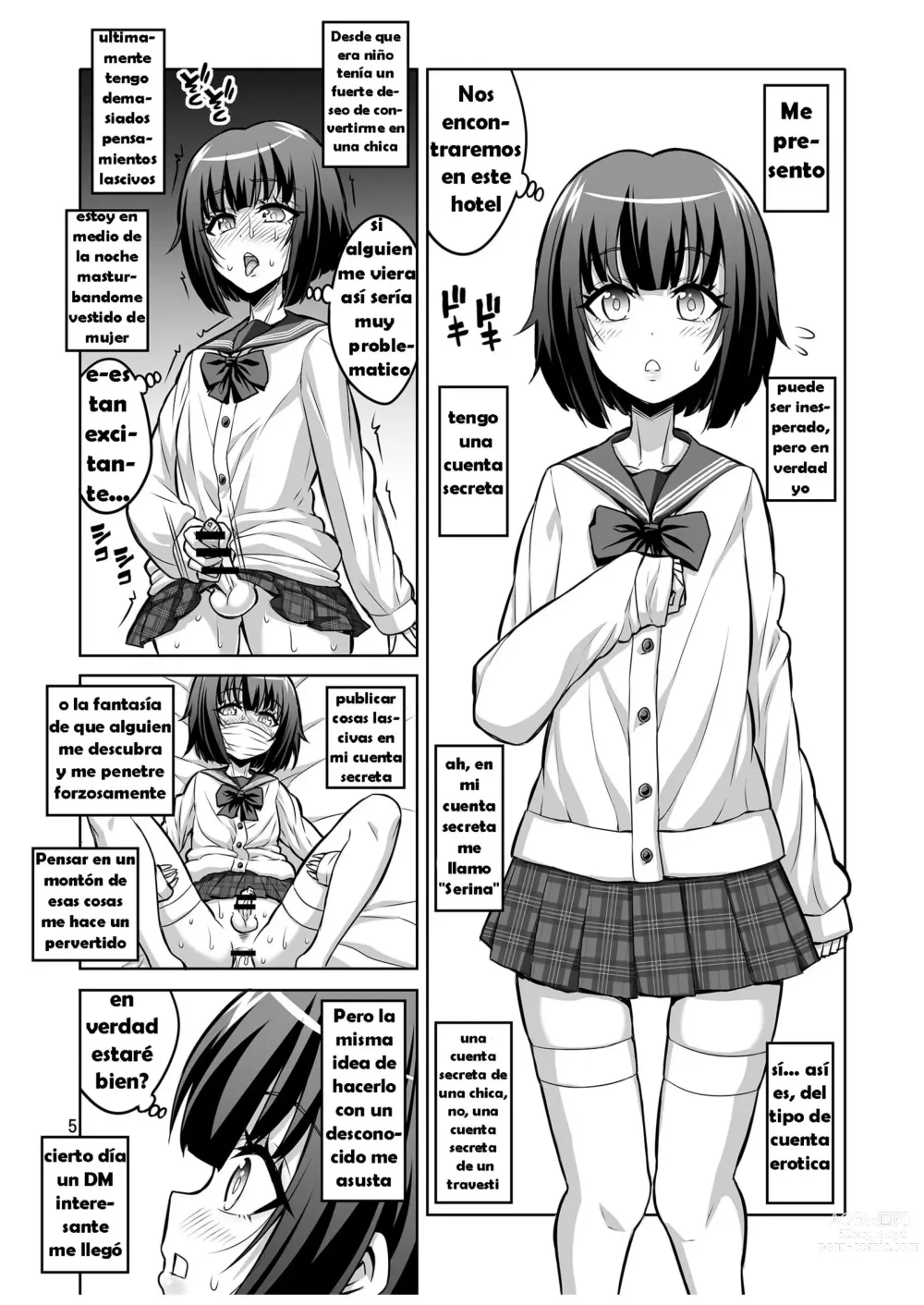 Page 4 of doujinshi Futanari Onee-san ga Uraaka Otokonoko o Hentai Maso Mesu ni Otoshichaimasu