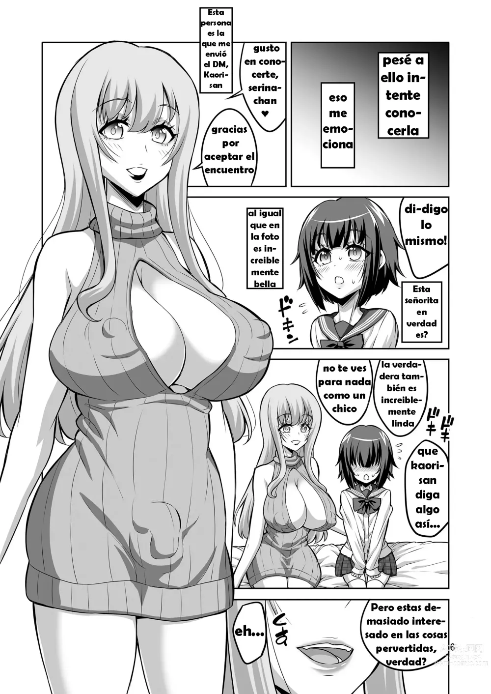 Page 5 of doujinshi Futanari Onee-san ga Uraaka Otokonoko o Hentai Maso Mesu ni Otoshichaimasu