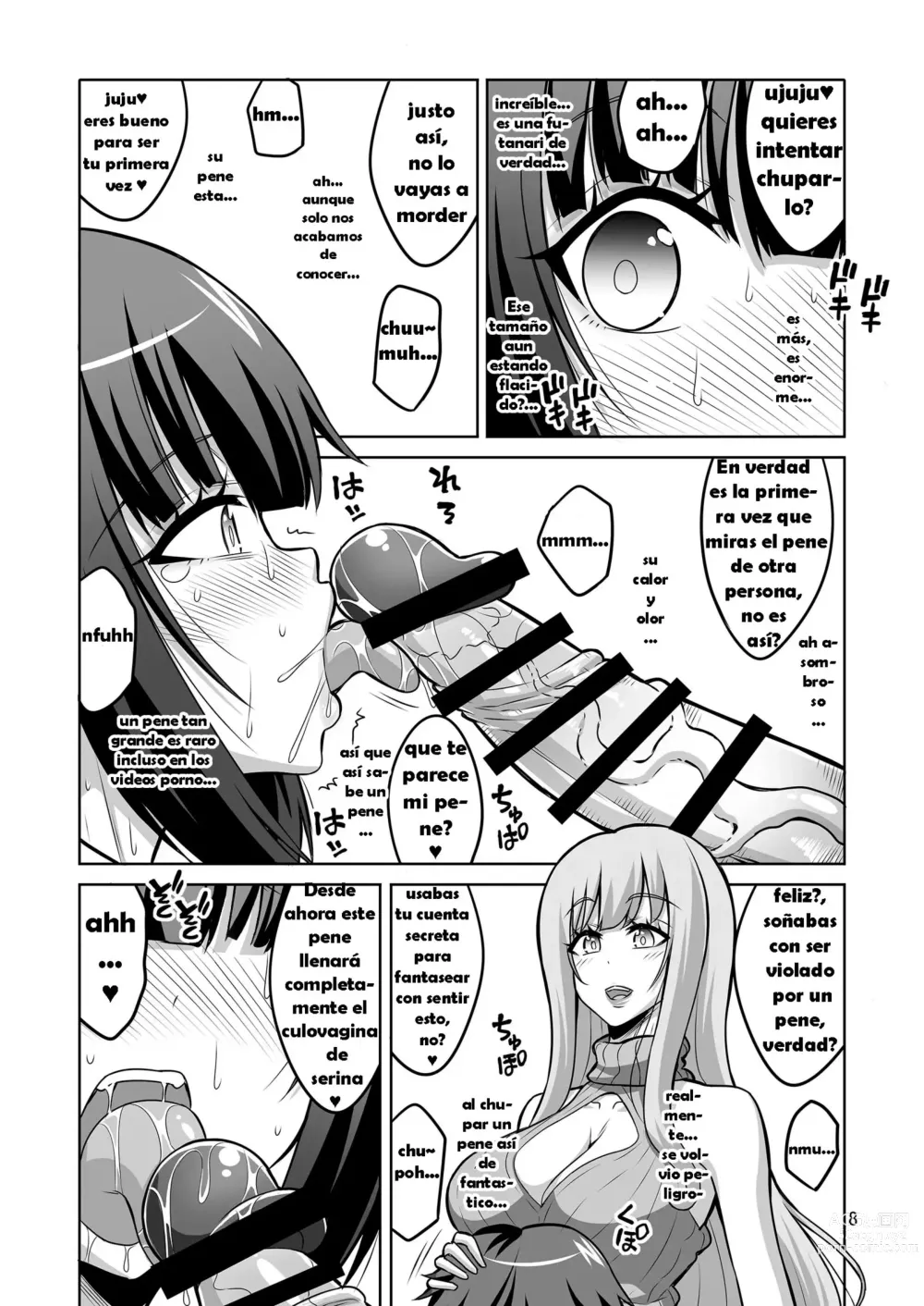 Page 7 of doujinshi Futanari Onee-san ga Uraaka Otokonoko o Hentai Maso Mesu ni Otoshichaimasu