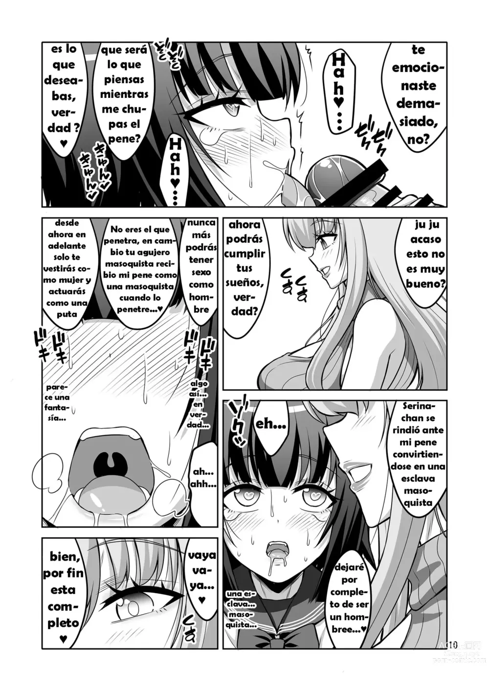 Page 9 of doujinshi Futanari Onee-san ga Uraaka Otokonoko o Hentai Maso Mesu ni Otoshichaimasu