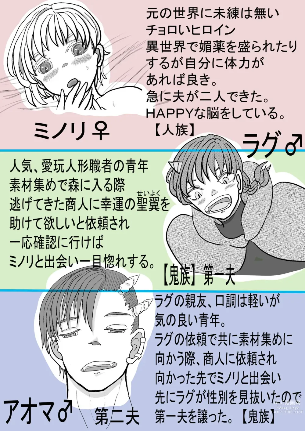 Page 2 of doujinshi Isetobikon ☆ Kotoyo Tobikon ~ Isekai ni Tobasa Retara Kizoku no Otto ga Futari Dekimashita ~