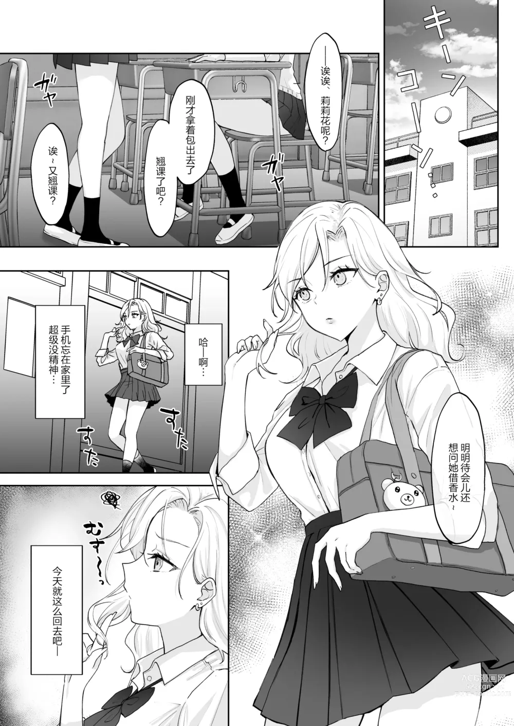 Page 3 of doujinshi 处女辣妹、成了扶她大小姐的飞机杯