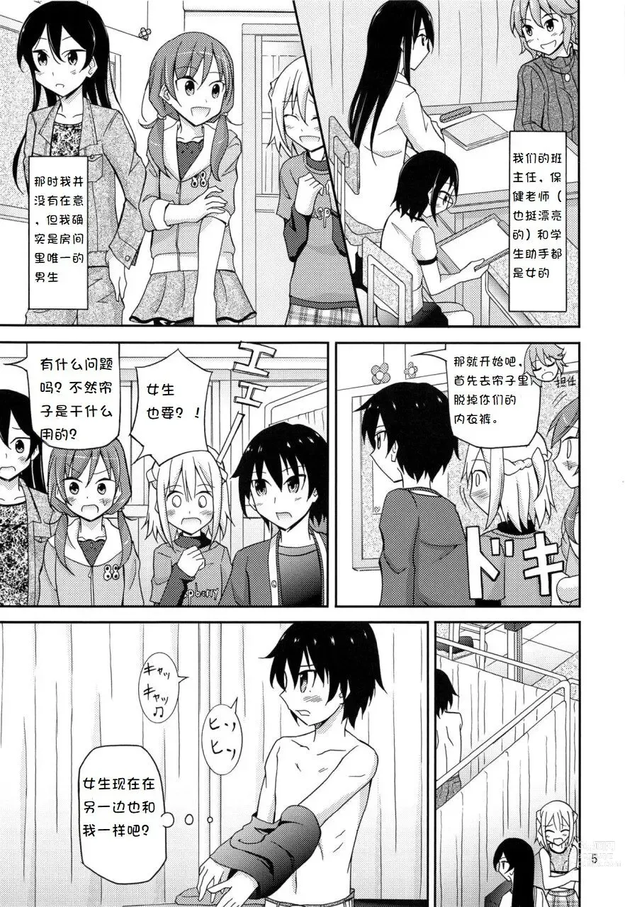 Page 3 of doujinshi Ore dake Atashi dake Hadaka ni Sareta Shintaikensa