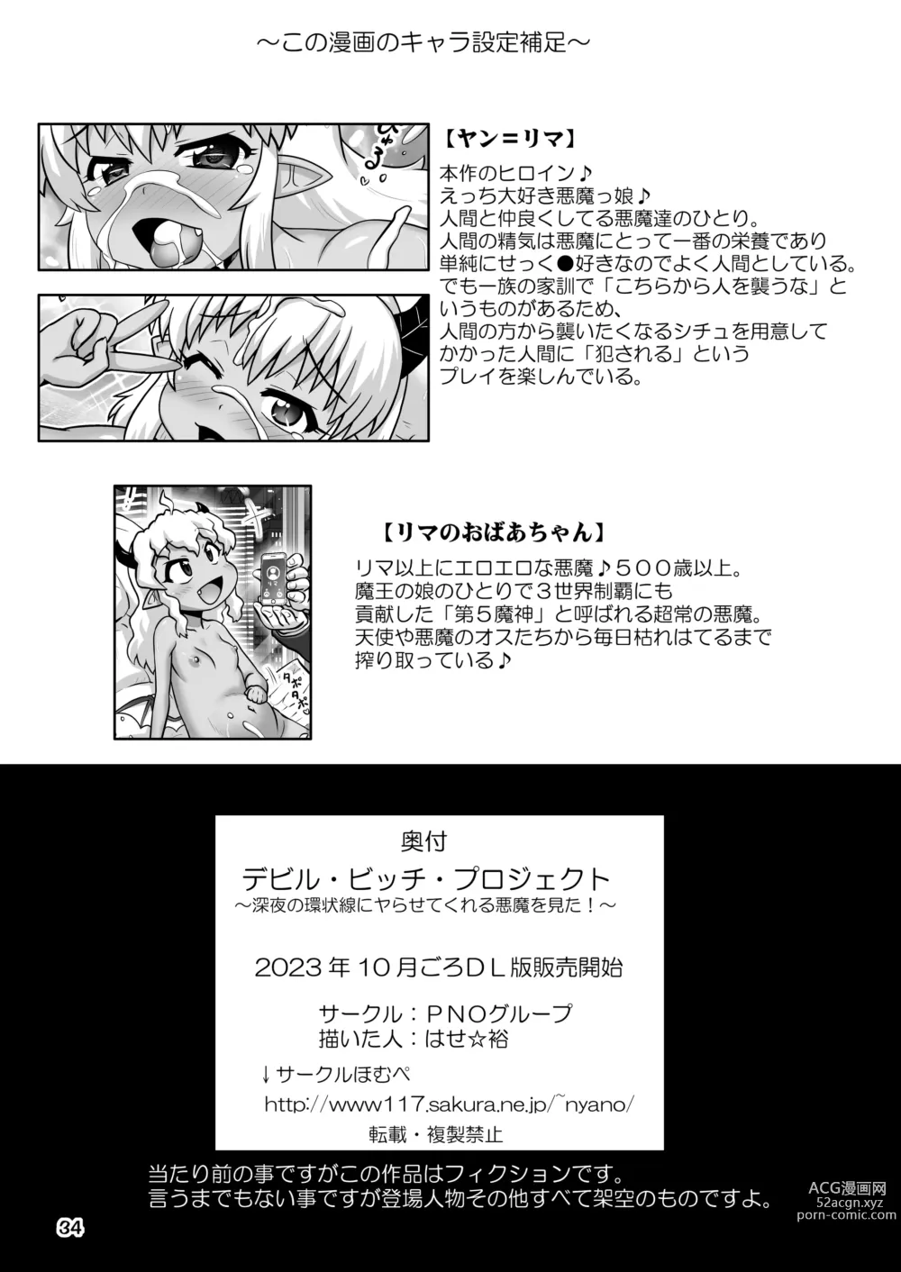 Page 33 of doujinshi Devil Bitch Project ~Shinya no Kanjousen ni Yarasete kureru Akuma o Mita!~