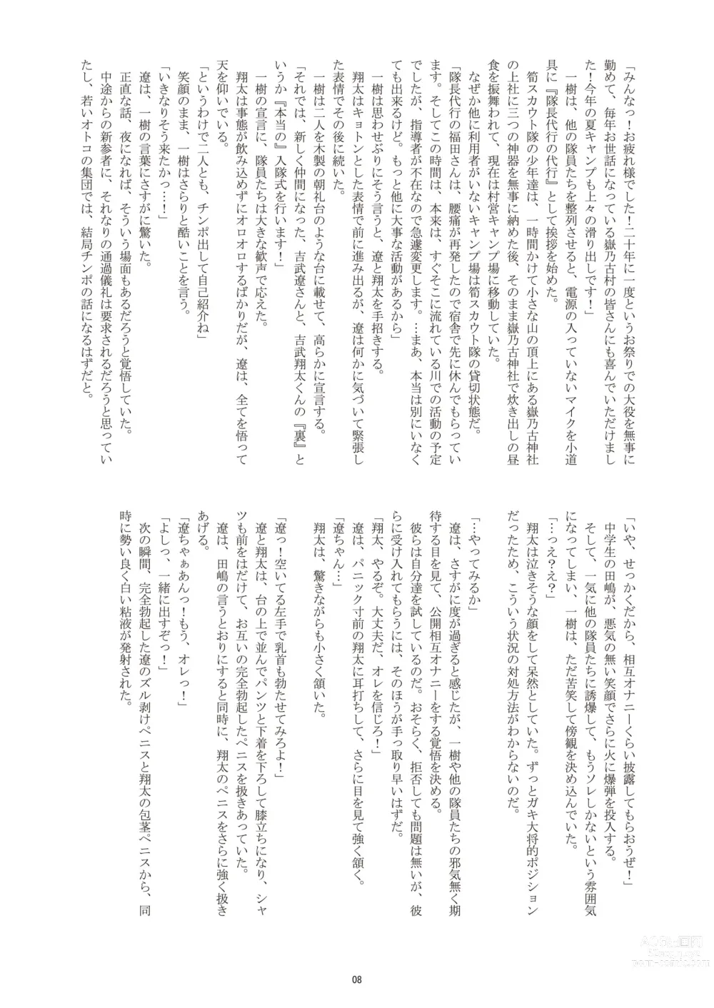 Page 8 of doujinshi Choutaiken!? Summer Boys (decensored)