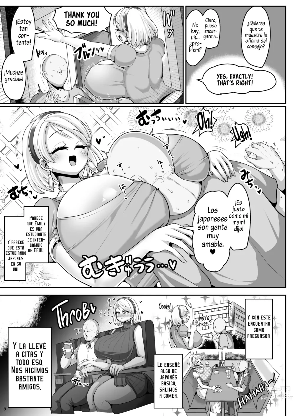 Page 5 of doujinshi A Nymphomaniac Blonde Exchange Student with Gigantic Tits Moved in Next Door!! 1-3