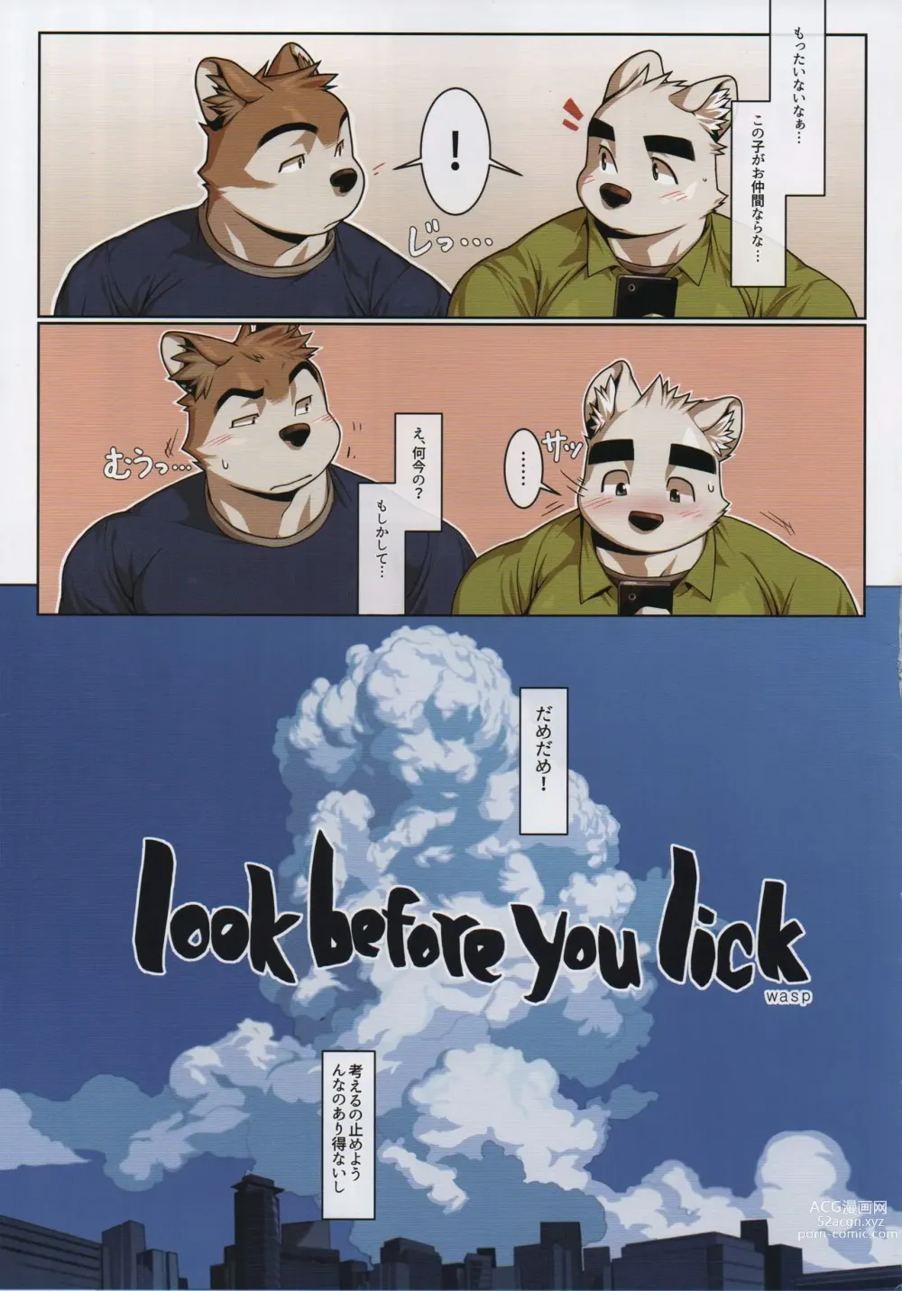 Page 3 of doujinshi Look before you lick
