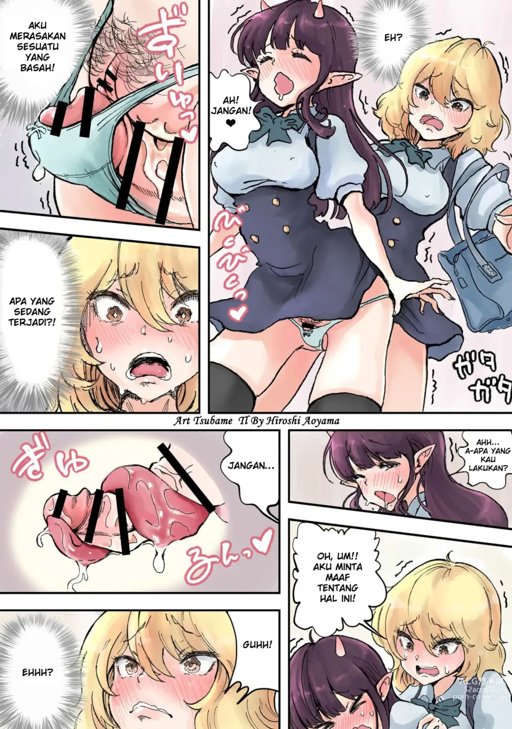 Page 5 of doujinshi Futanari x Tongue Pussy Lucky Lewd