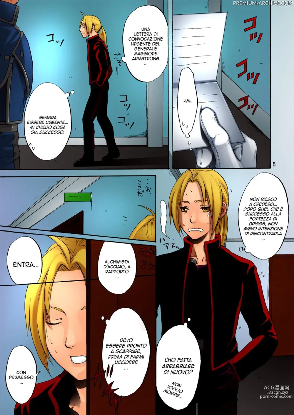 Page 4 of doujinshi Convocato dal Generale Mira Armstrong (decensored)