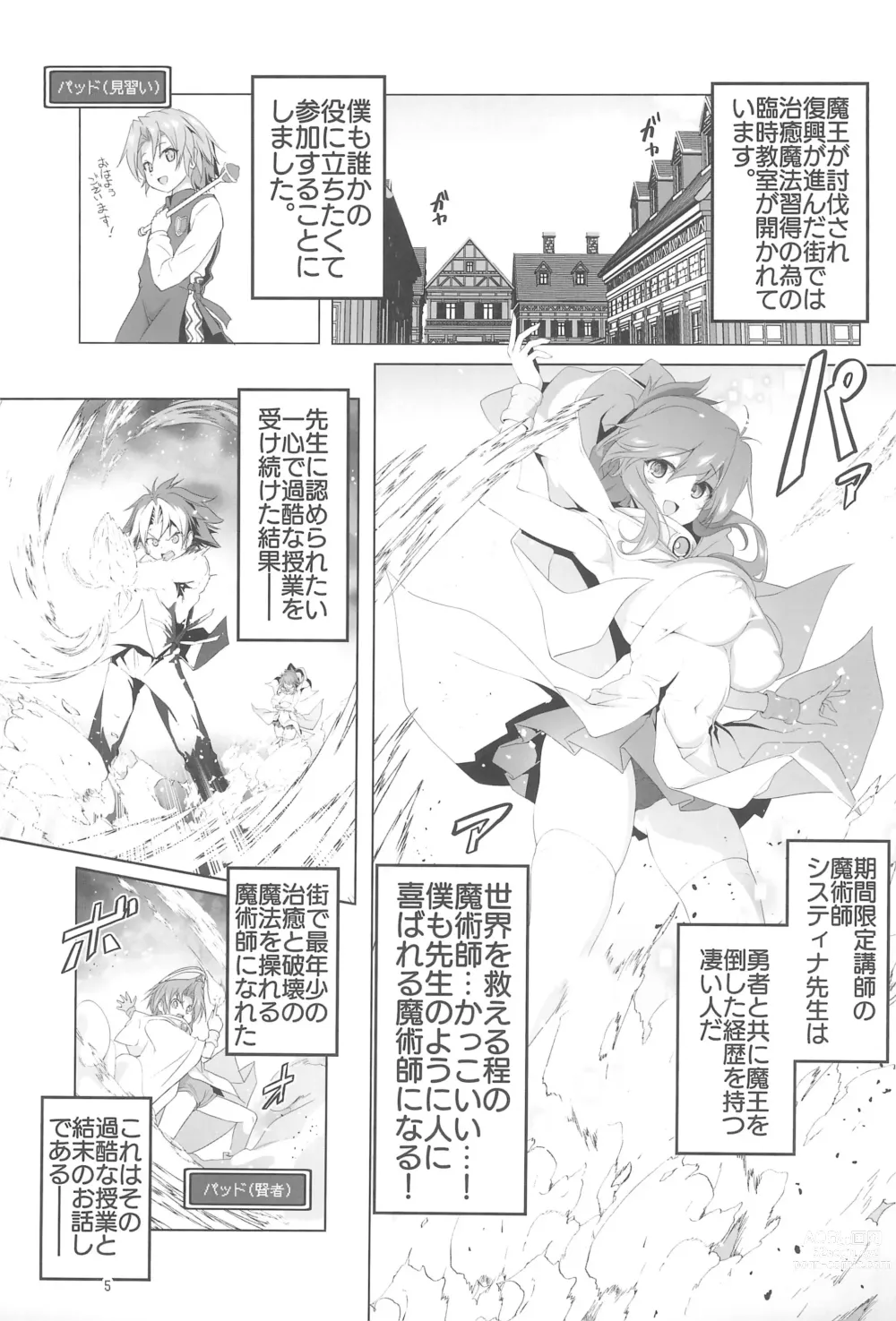 Page 5 of doujinshi Makotoni Zannen desu ga Bouken no Sho 9 wa Kiete Shimaimashita.