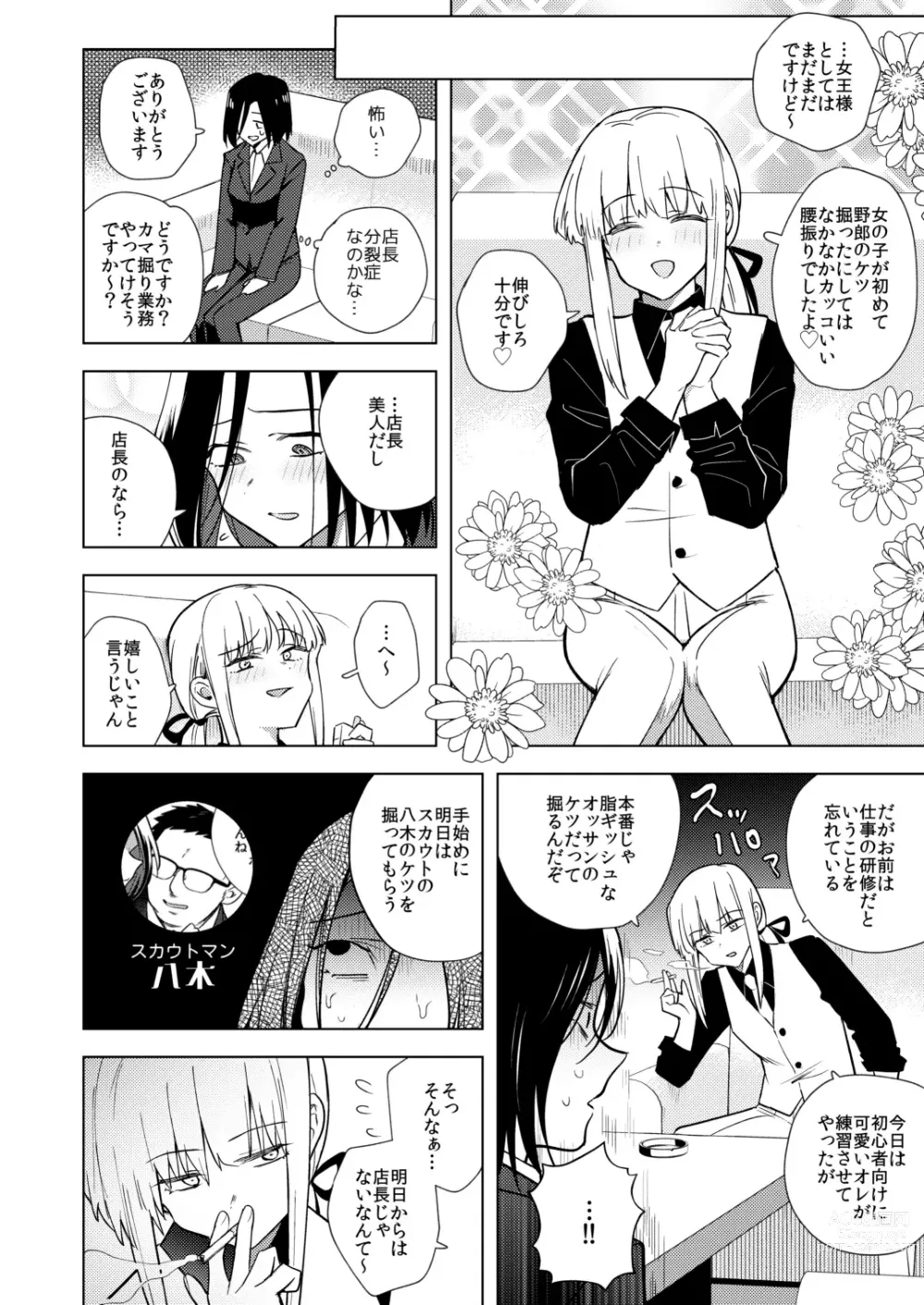 Page 20 of doujinshi Tekisei 0 no Futanari Joou-sama -Oni Shigoki! Jigoku no Gyaku Anal Kenshuu-