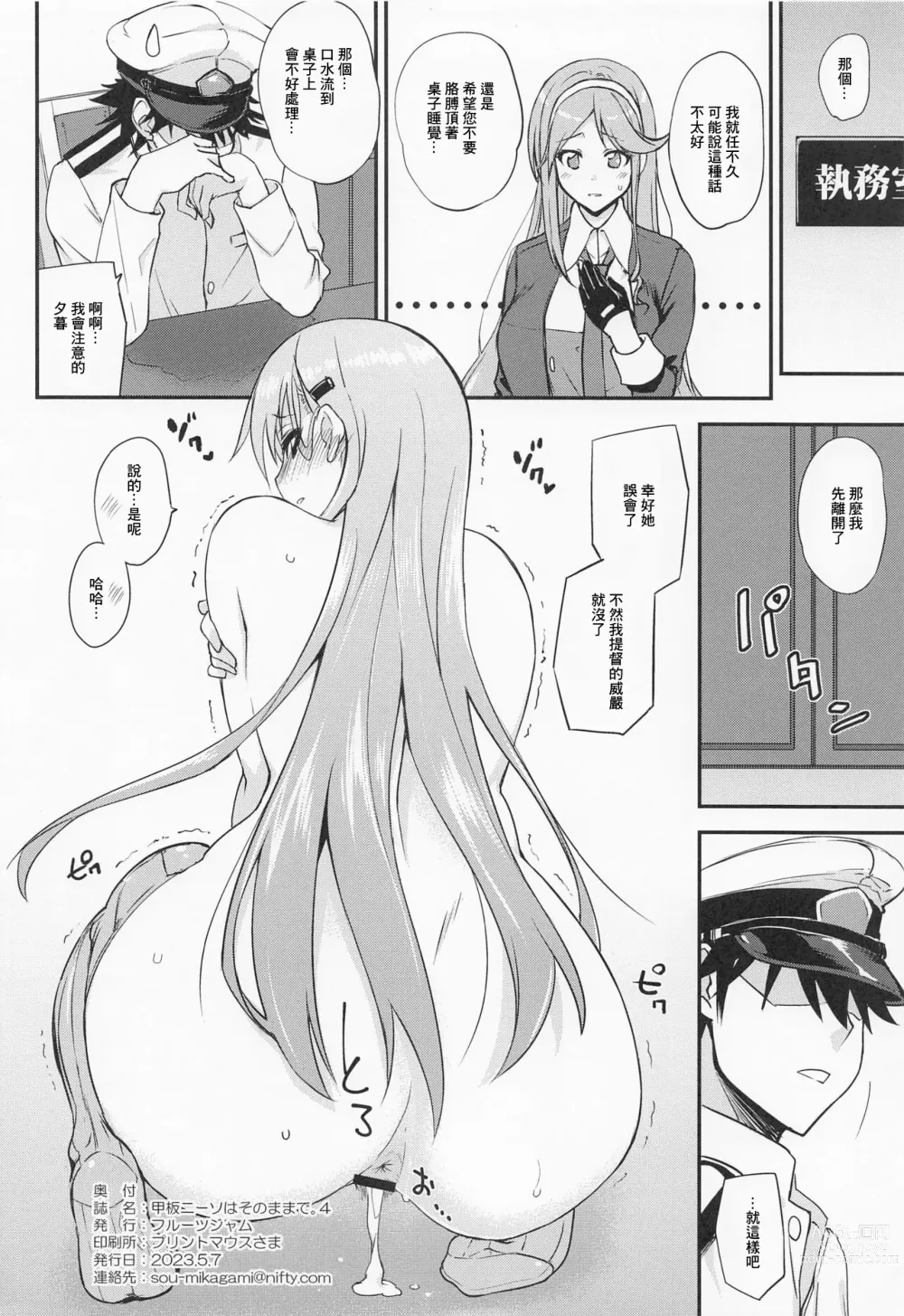 Page 8 of doujinshi Kanpan KneeSo wa Sonomama de. 4