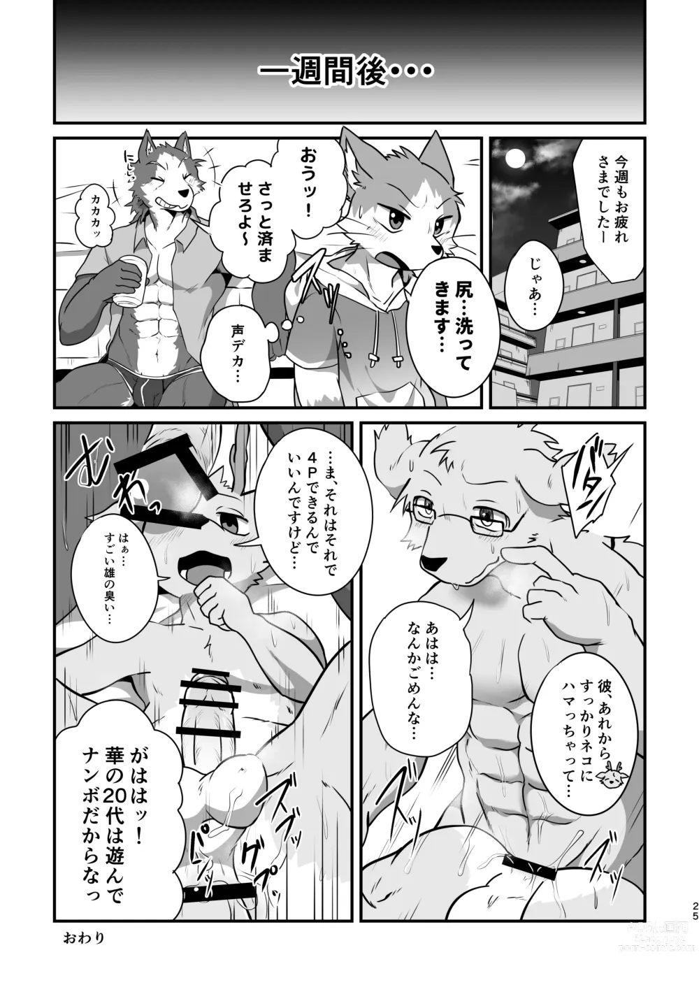 Page 24 of doujinshi Boku-Tachi Futari wa Neko shitai!