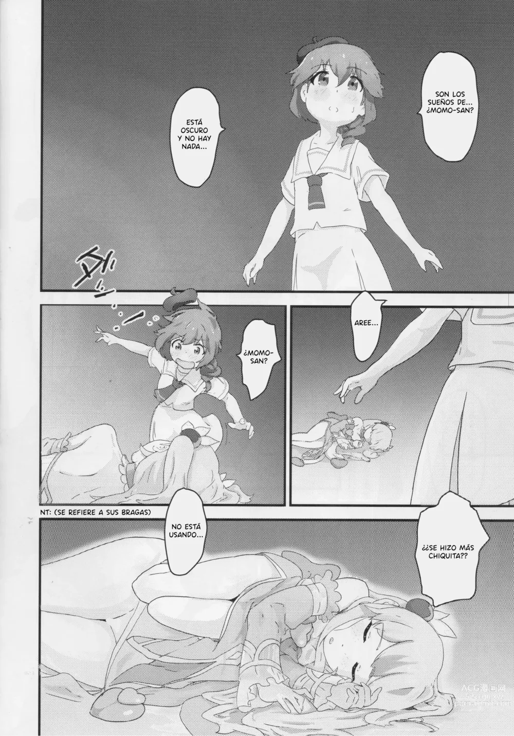 Page 9 of doujinshi Momo y Ryo se volvieron más pequeñas