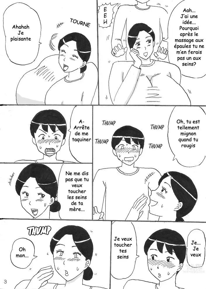 Page 3 of doujinshi Mama ni Oppai Massage