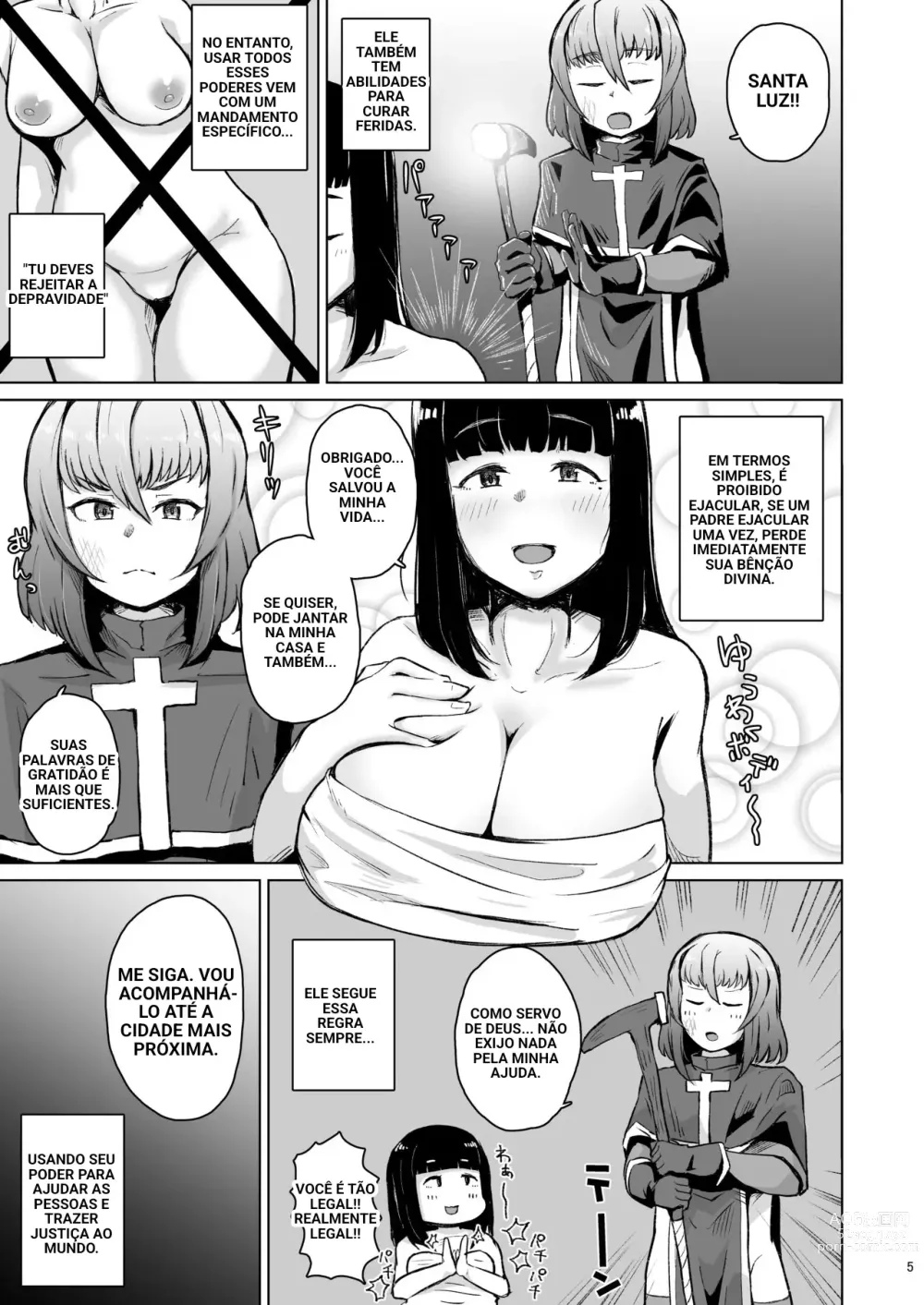 Page 3 of doujinshi Priest Hypnosis -Forcing Celibate Crossdressing Priest to Ejaculate-