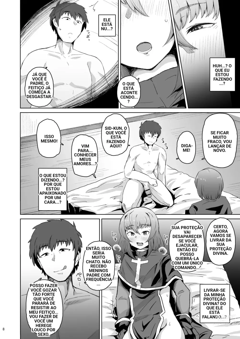 Page 6 of doujinshi Priest Hypnosis -Forcing Celibate Crossdressing Priest to Ejaculate-