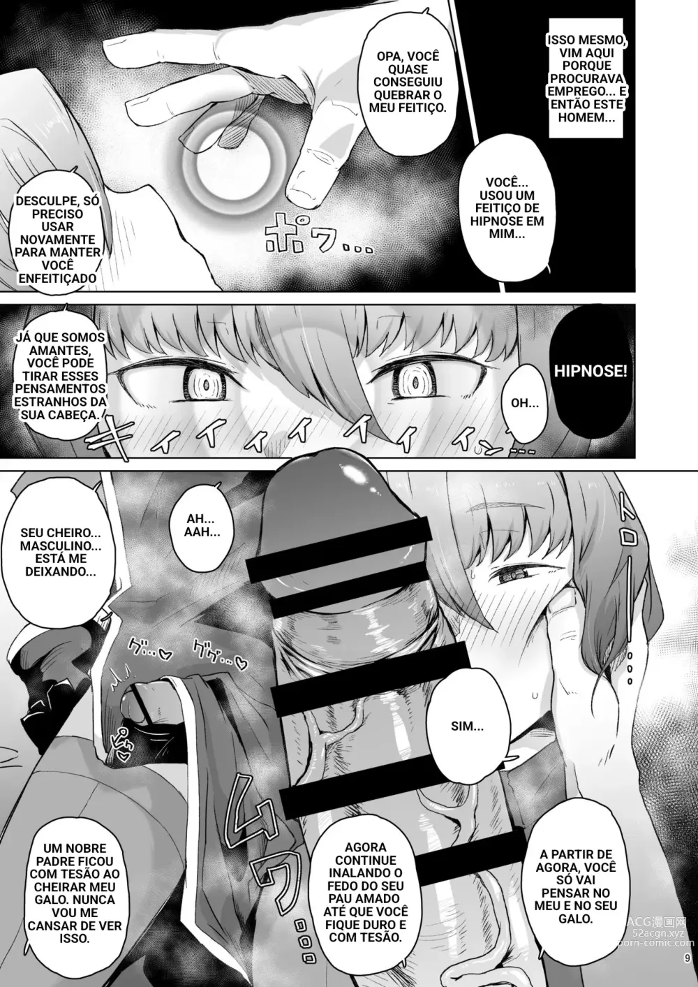 Page 7 of doujinshi Priest Hypnosis -Forcing Celibate Crossdressing Priest to Ejaculate-