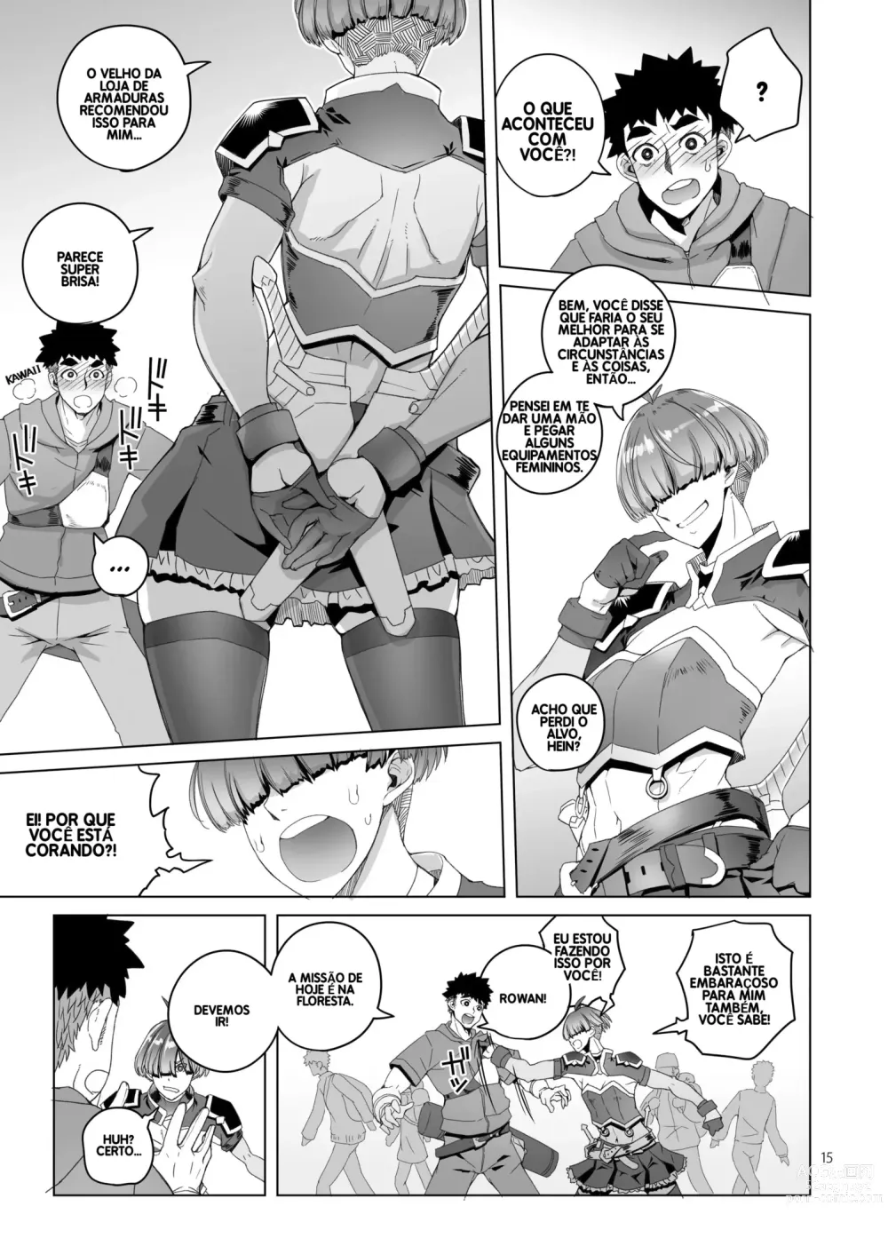 Page 14 of doujinshi Rowan, the Swordswoman in Plain Sight