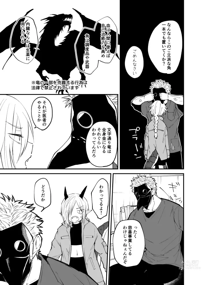 Page 9 of doujinshi Ryuu to Karasu