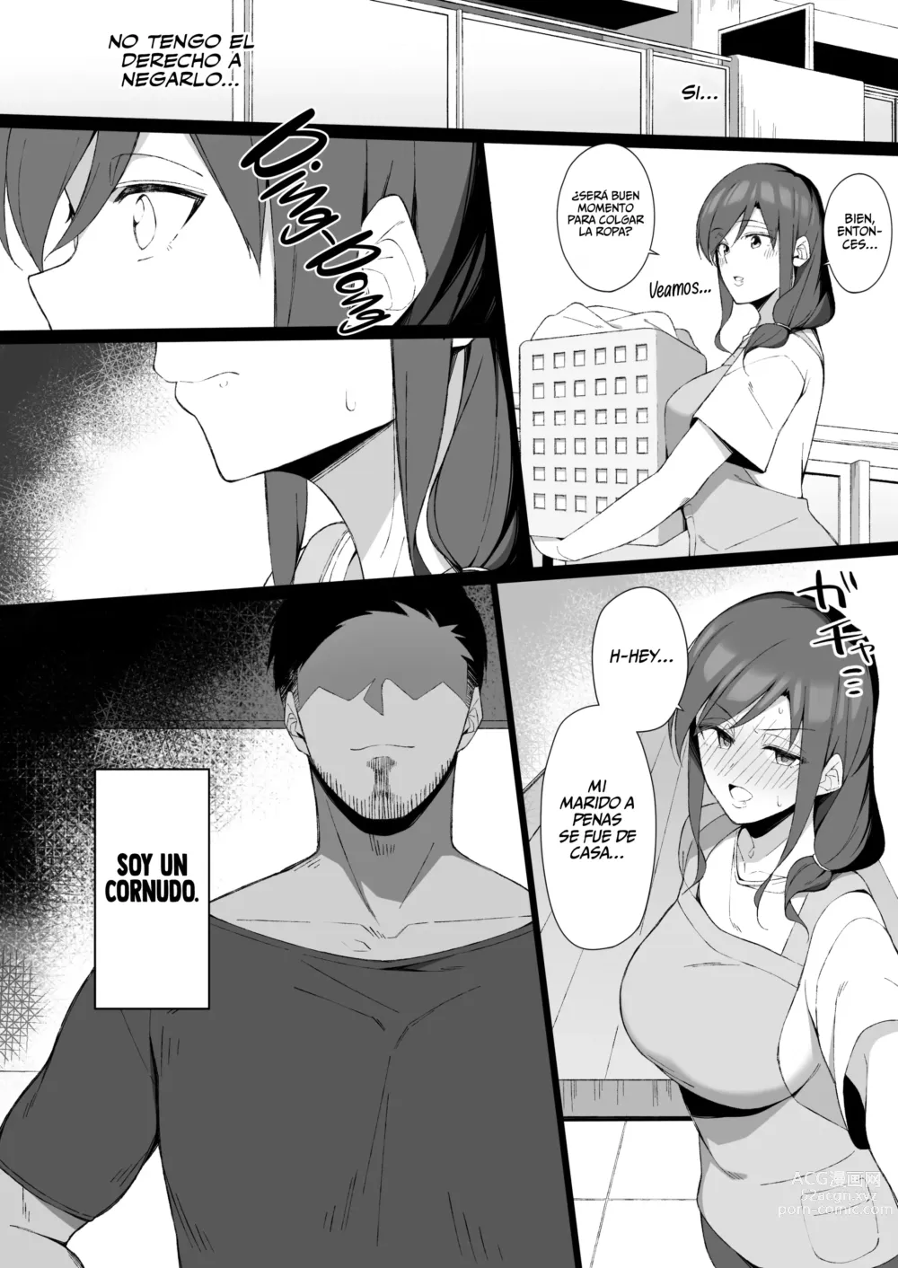Page 4 of doujinshi La Degeneración Moral de una Ama de Casa Impuesta por un Hombre + Extra