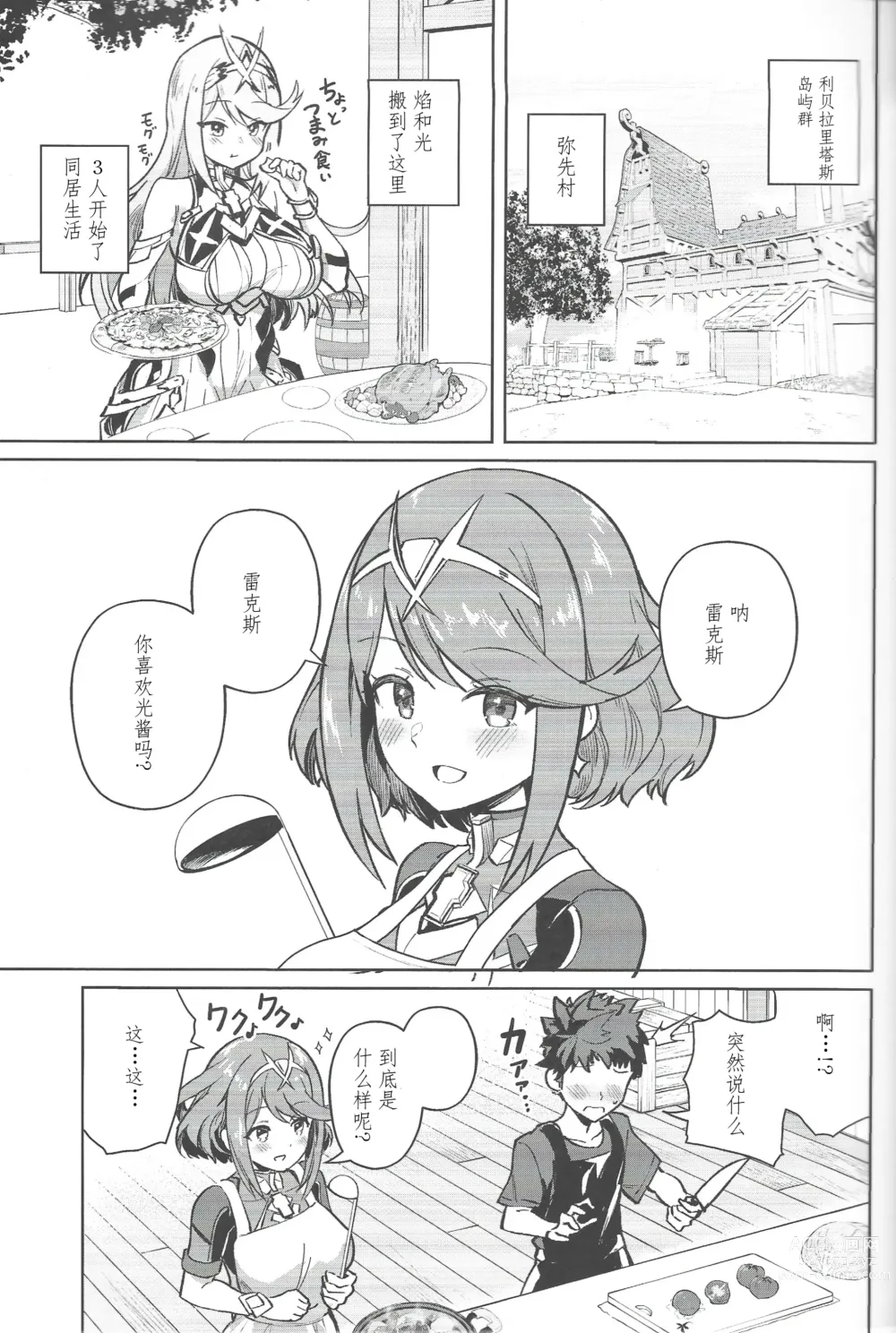 Page 2 of doujinshi Ecchi ga Shitai Hikari to Homura