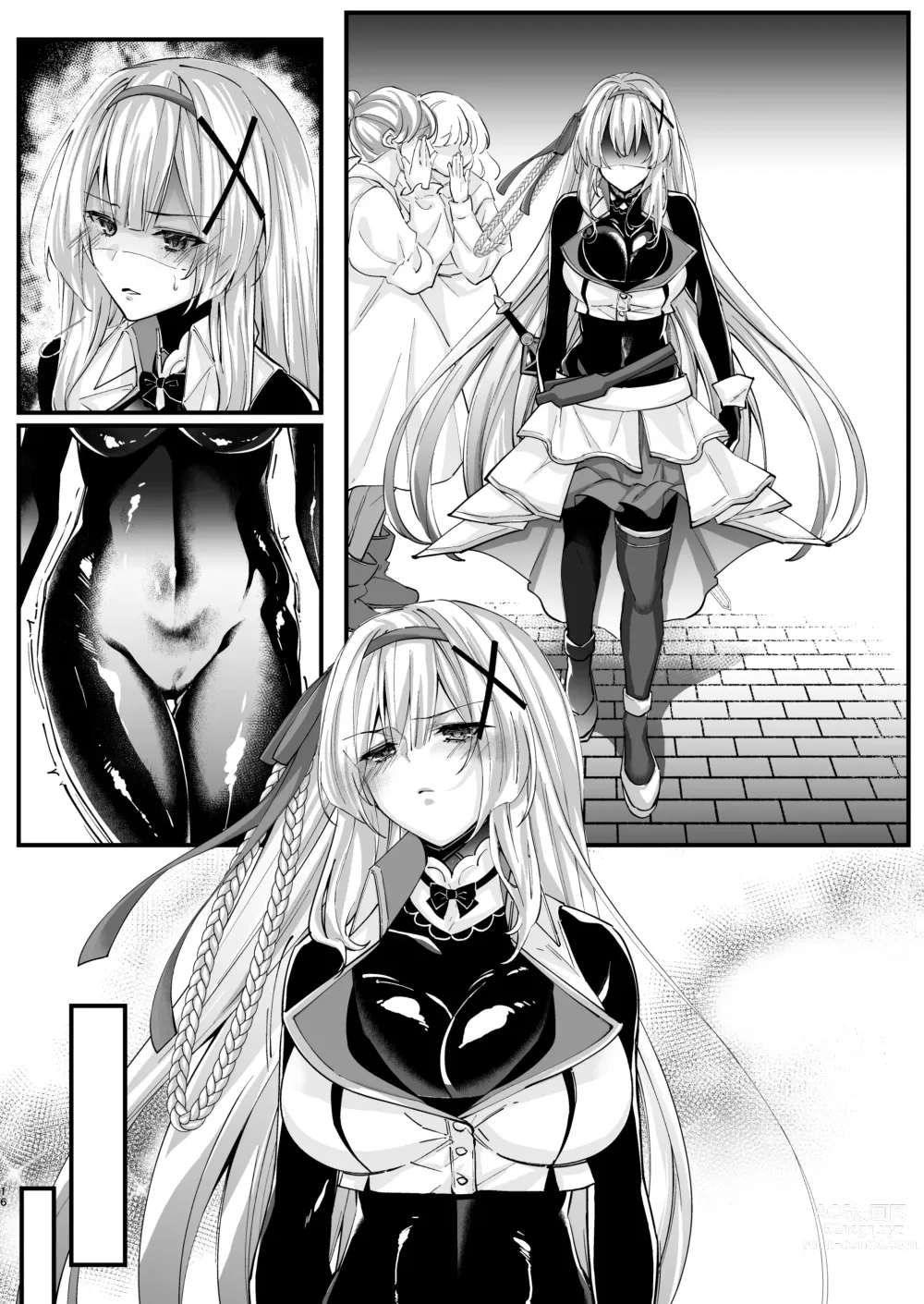 Page 49 of doujinshi 寄生紧身橡胶衣 —被黑橡胶触手服寄生的公主骑士物语—