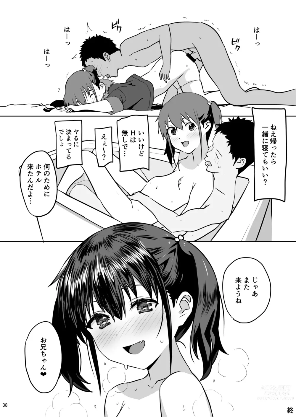 Page 38 of doujinshi Imouto ni Muri o Shouchi de Onegai Shitemita Kekka wwwwww