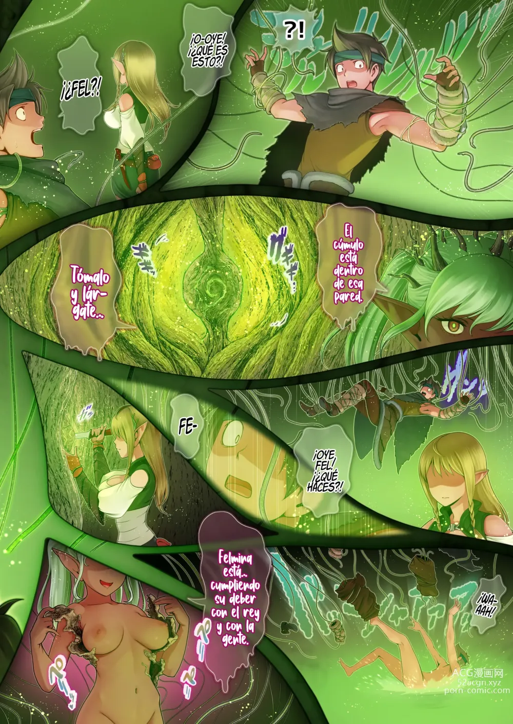 Page 44 of doujinshi Fel to Mana no Mori -Taieki de Tairyoku Kaifuku sasetekureru Bakunyuu Healer Elf-