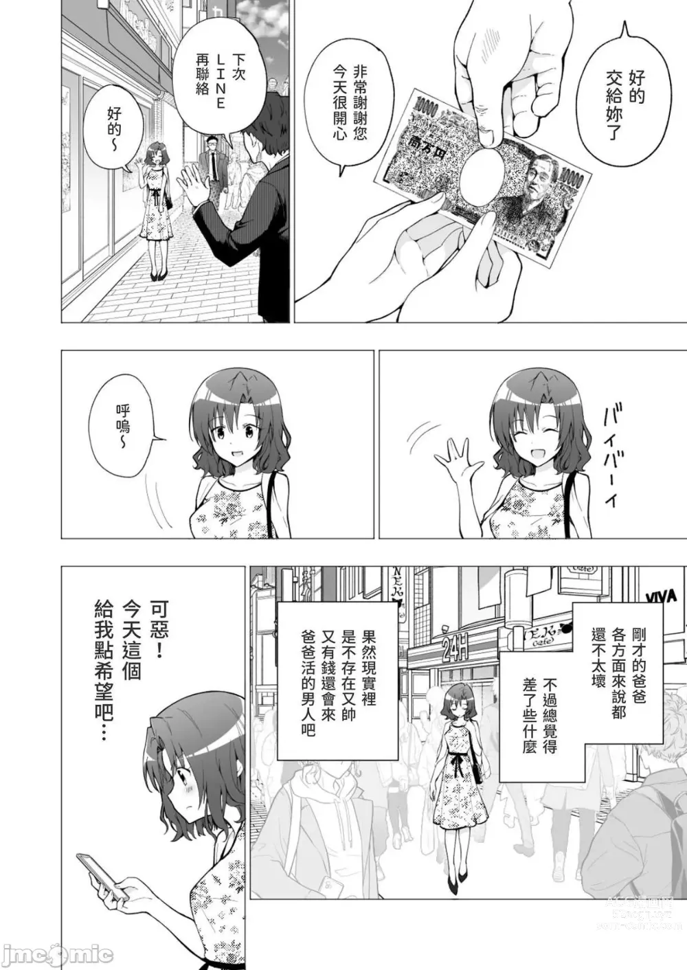 Page 10 of manga パパ活はじめました