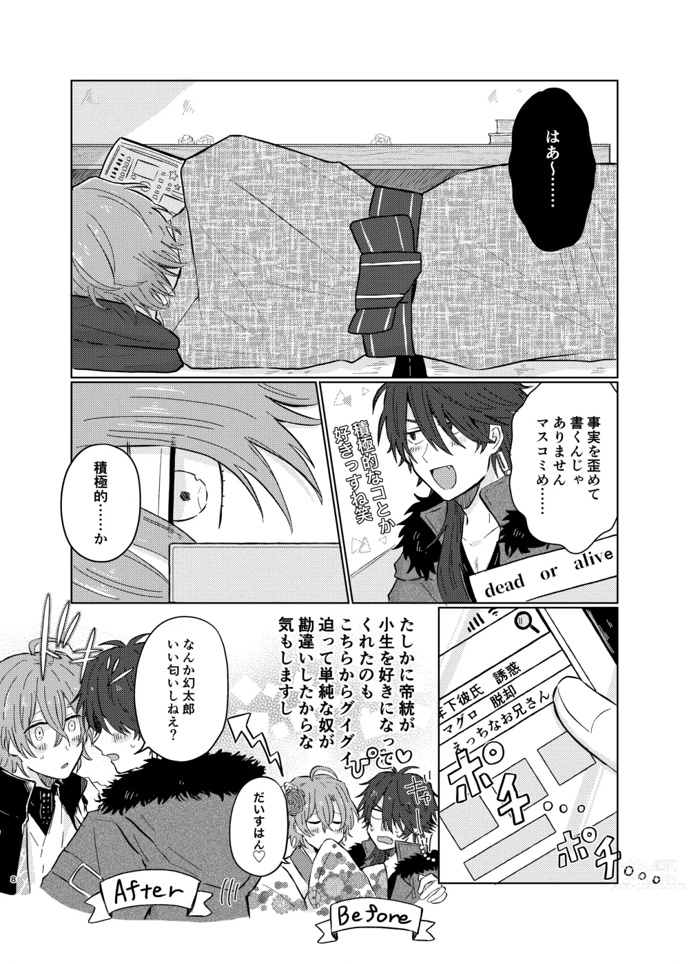 Page 7 of doujinshi Shousei wa ecchi na oniisan na node