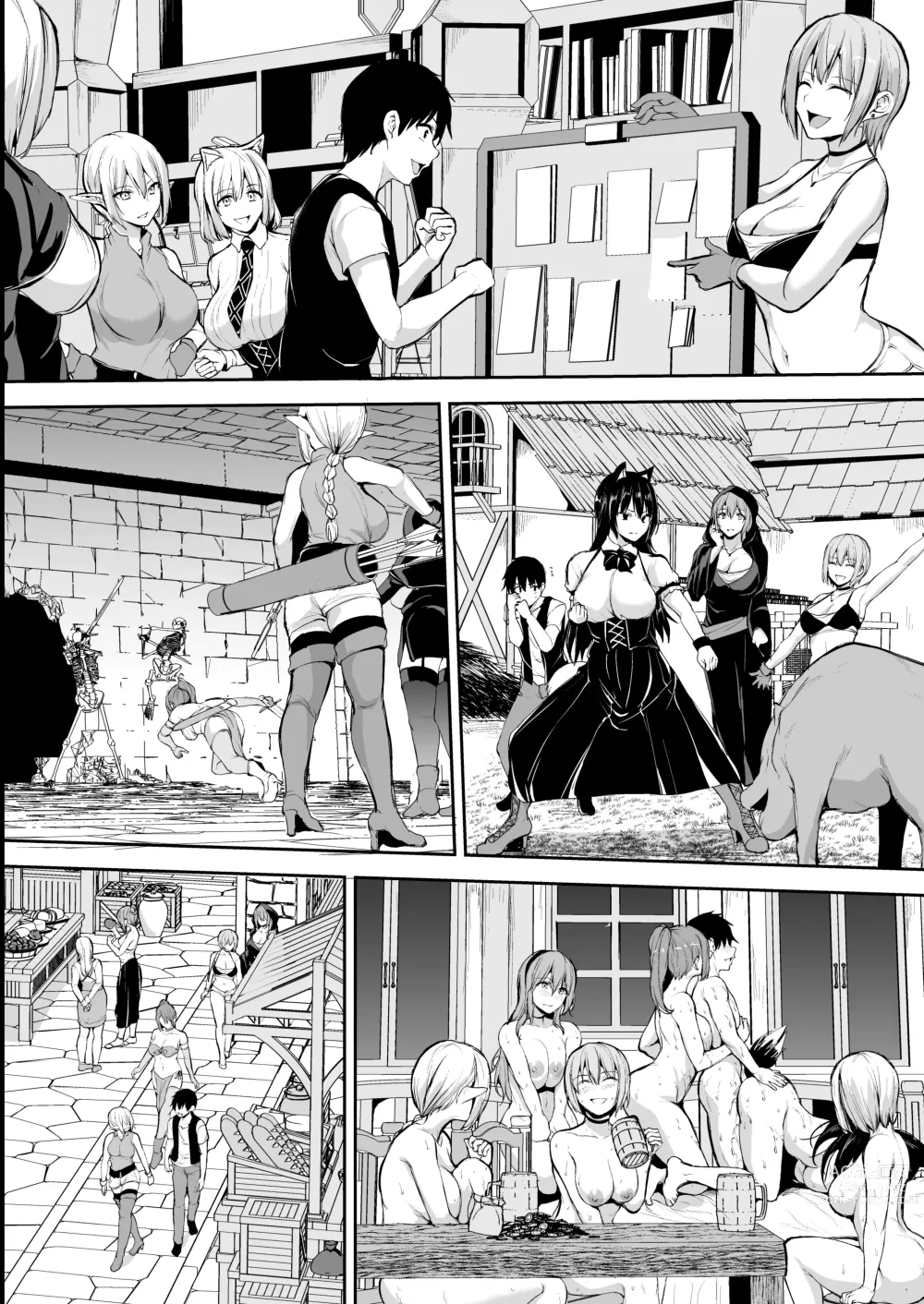 Page 37 of doujinshi isk harem story 8 + 8.5 mosaic