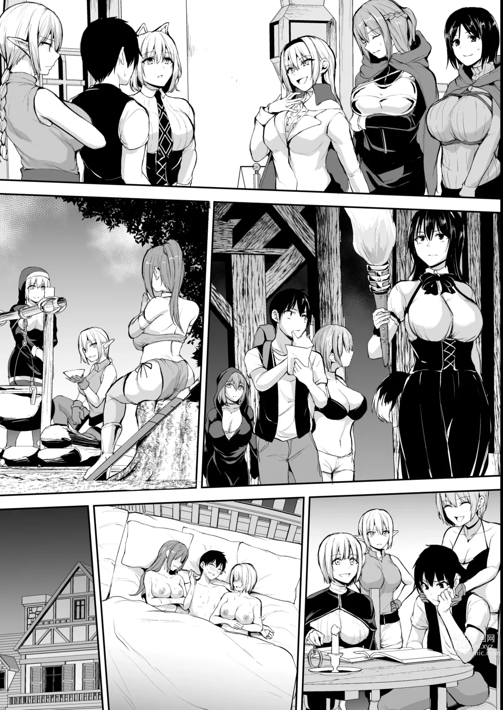 Page 38 of doujinshi isk harem story 8 + 8.5 mosaic