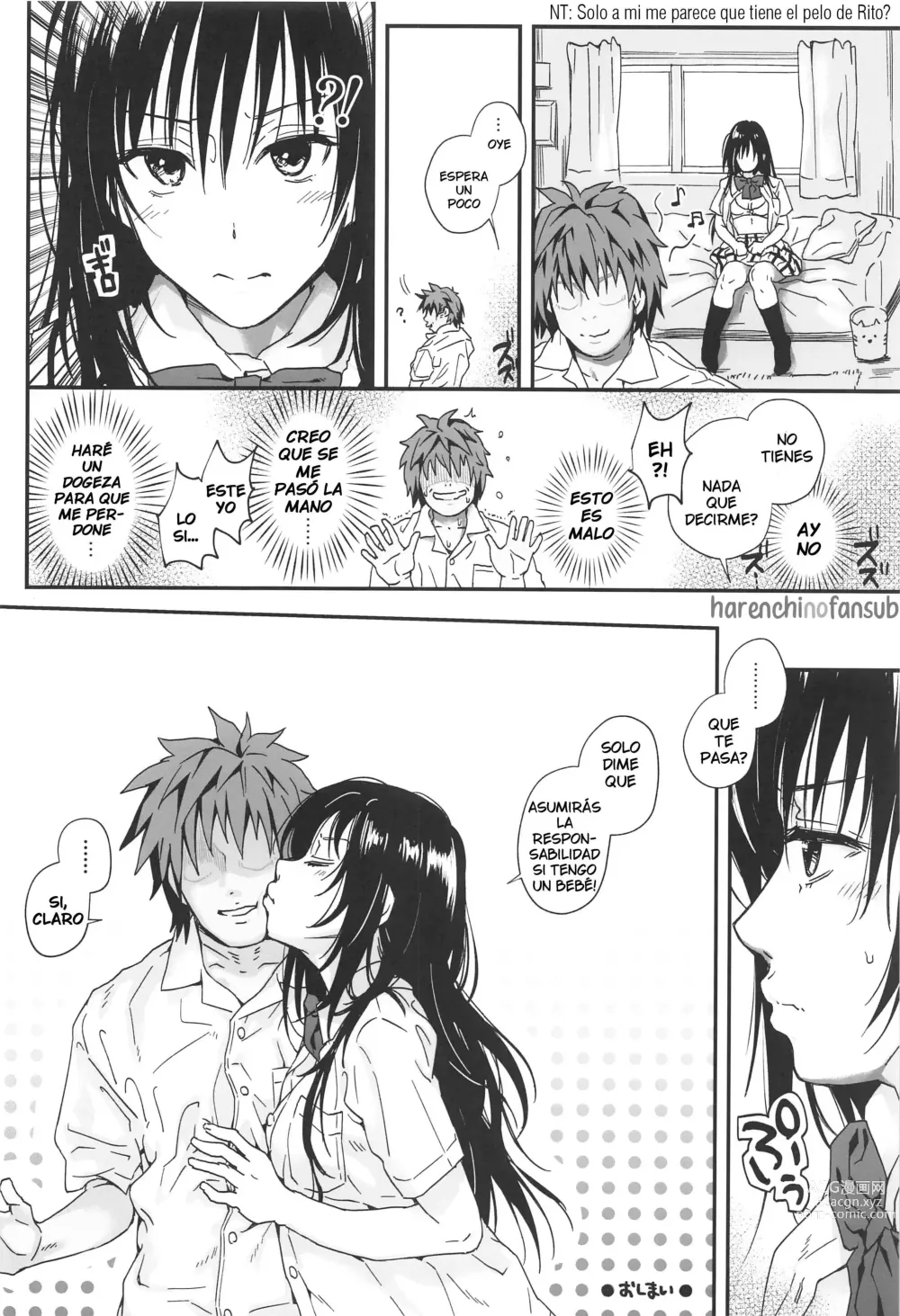Page 23 of doujinshi To LOVE-Ru na Oppai -Oshi ni Yowai JK Kanojo-san-