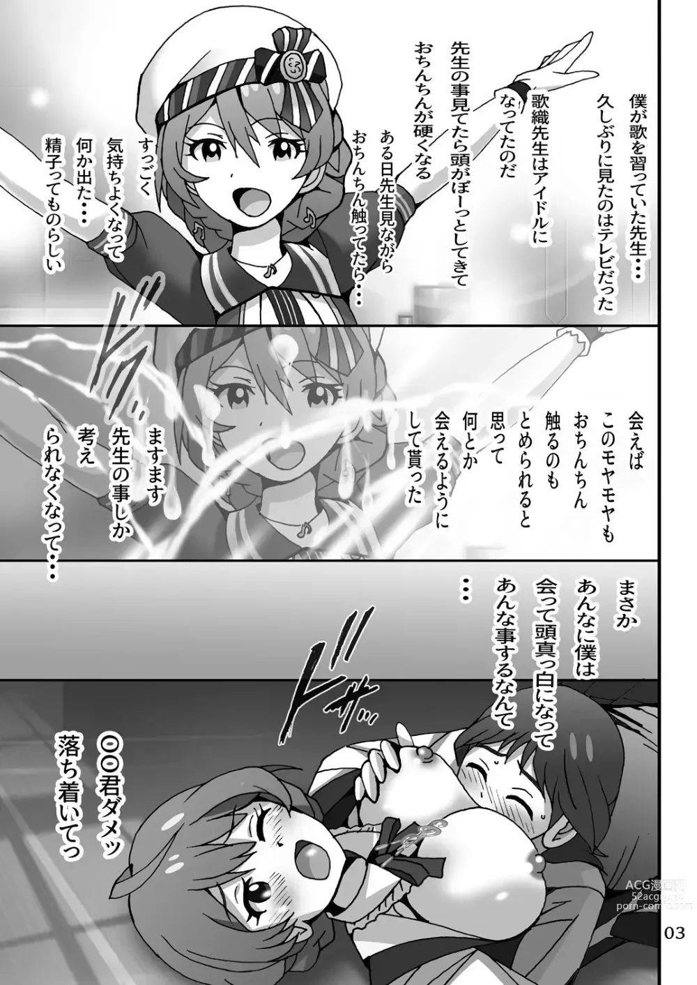 Page 2 of doujinshi Boku no Sensei wa Idol - THEATER DAYS