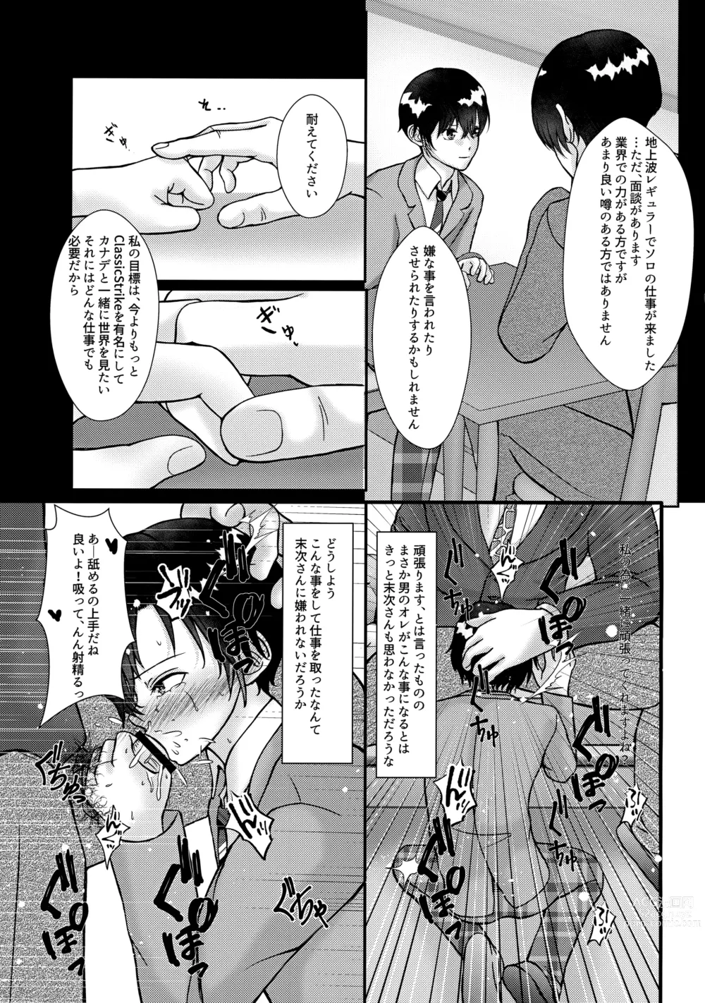 Page 6 of doujinshi Kare P ni Onegai Sarete Makura Eigyou o Ganbaru Aidoru