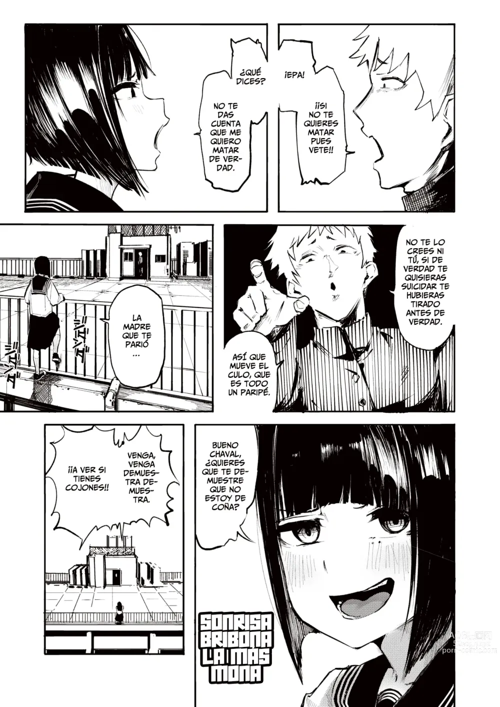 Page 3 of manga La Moza Suicida